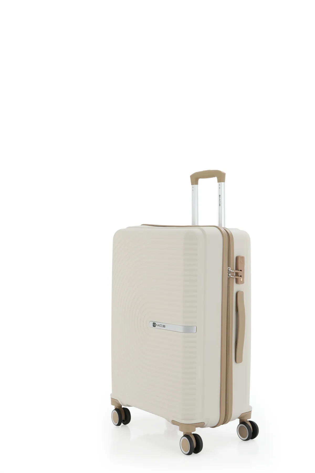 MÇS Polipropilen Orta Boy Valiz  - Kemik-Şampanya