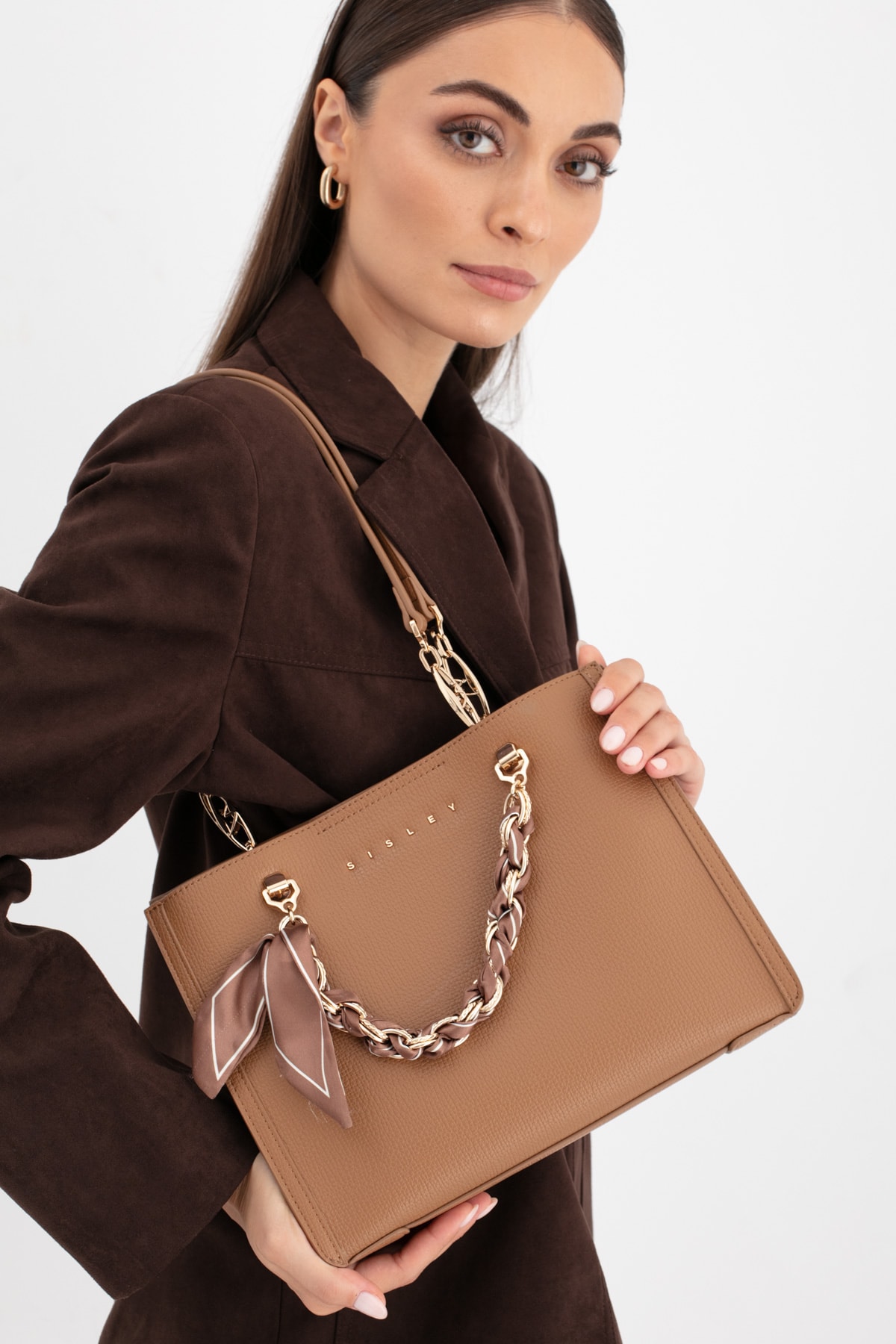 Sisley Kadın Omuz Çantası SLY_287 - Camel