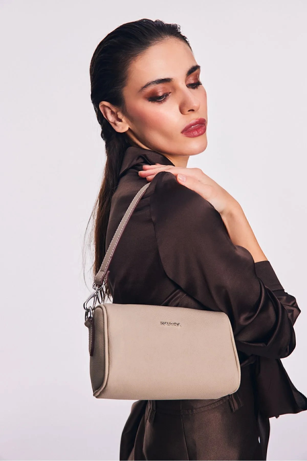 Nautica Kadın Omuz Çantası CN6516T - Çakıl