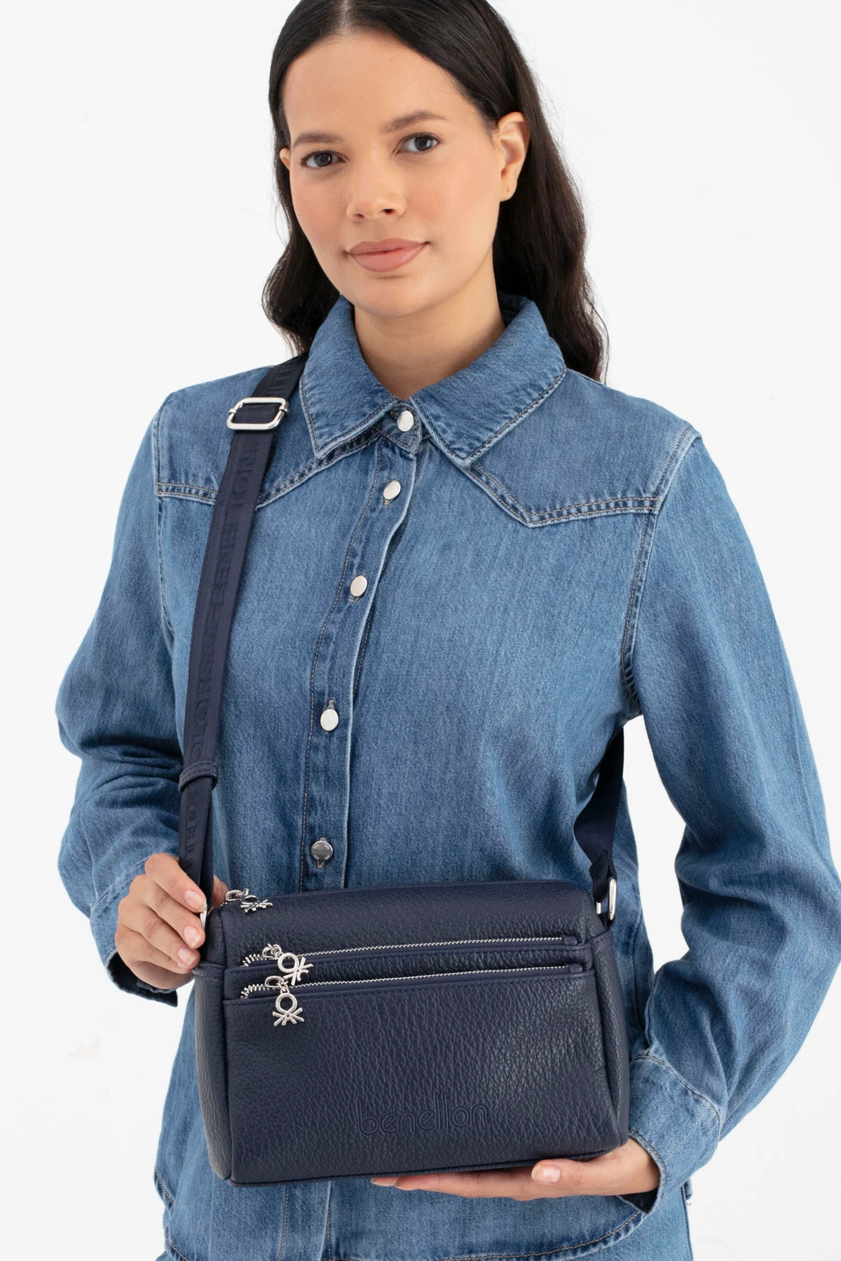 Benetton Kadın Çapraz Çanta BNT_1692 - Lacivert