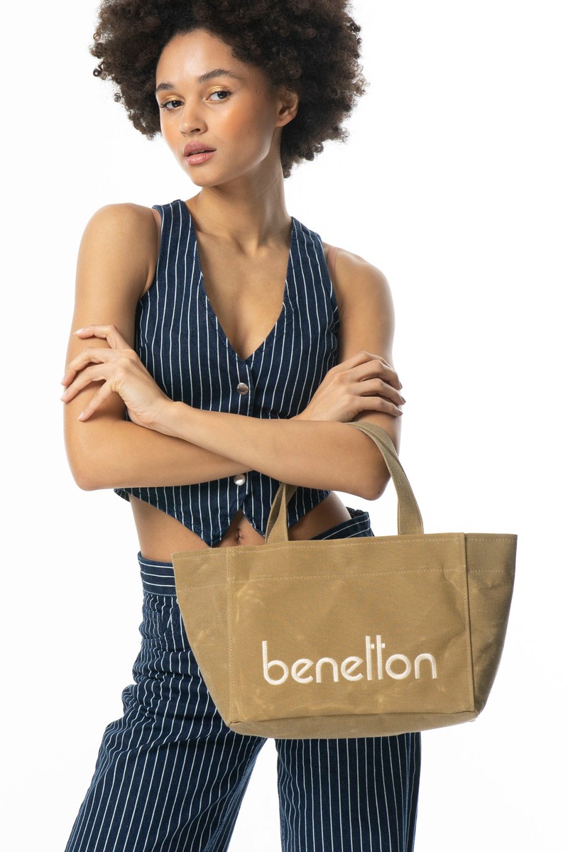 Benetton Kadın El Çantası Bej