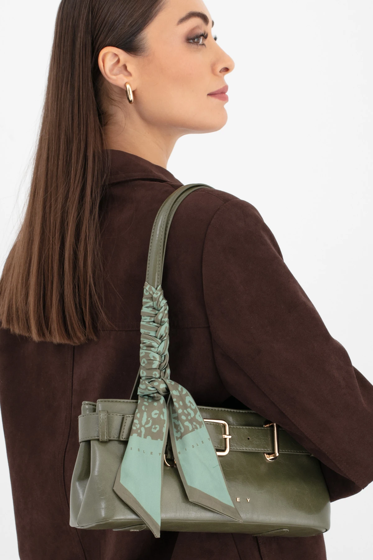 Sisley Kadın Omuz Çantası SLY_290 - Haki