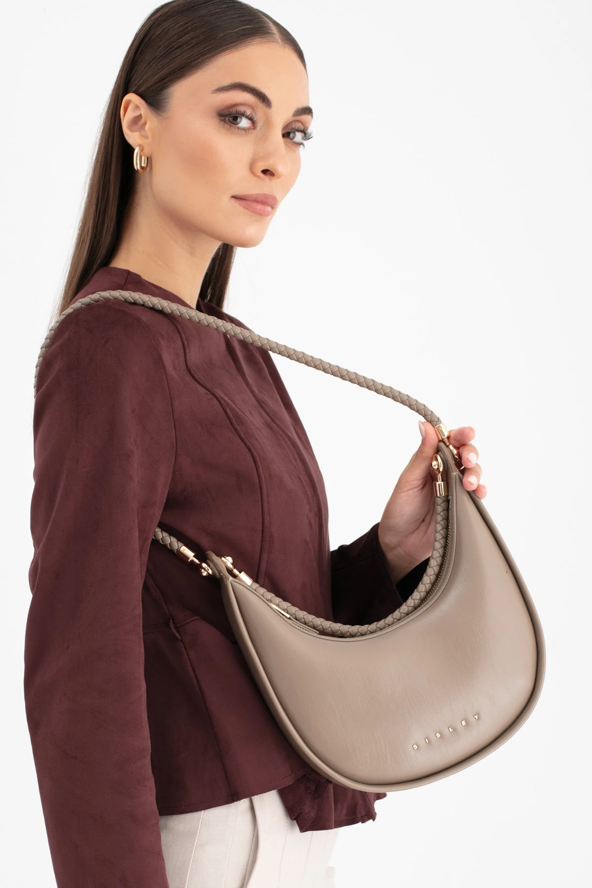 Sisley Kadın Omuz Çantası SLY_294 - Taş