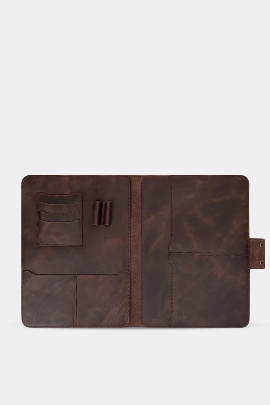 Hakiki Deri Macbook Air Pro 13-14 İnç Organizer Evrak & Laptop & Tablet Çantası - Fındık