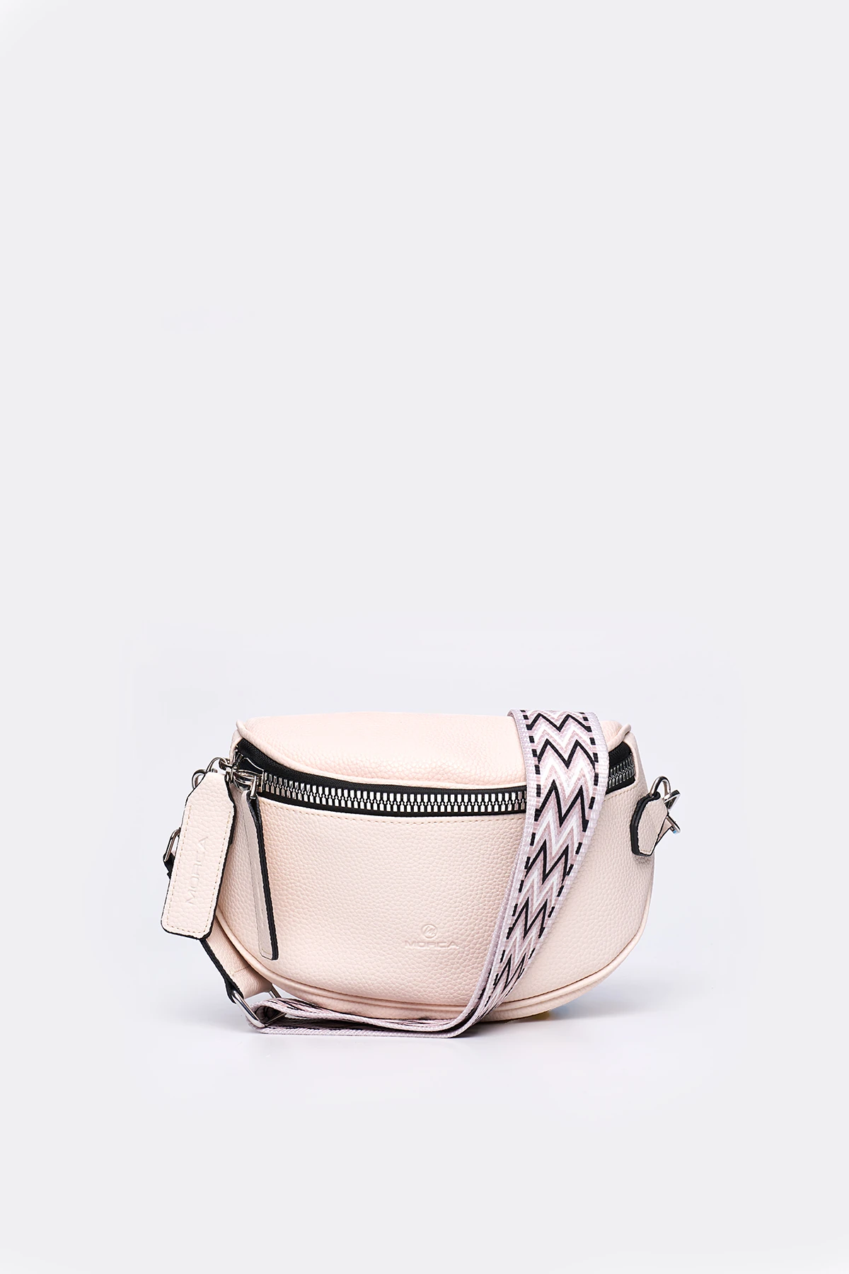 Çapraz Askılı Kadın Vücut Çantası & Body Bag - Pudra