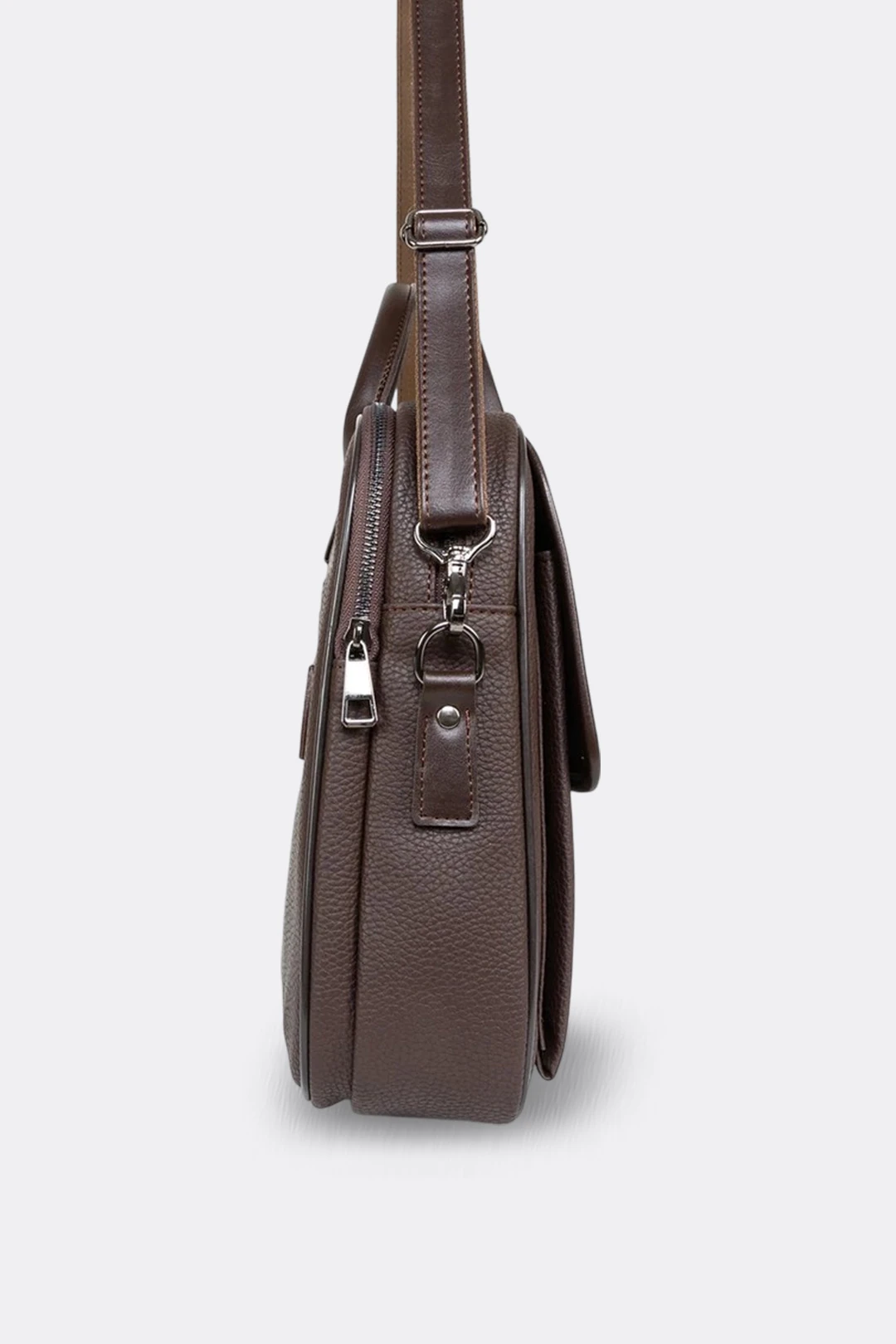 Kahverengi Evrak Çantası Laptop Bölmeli