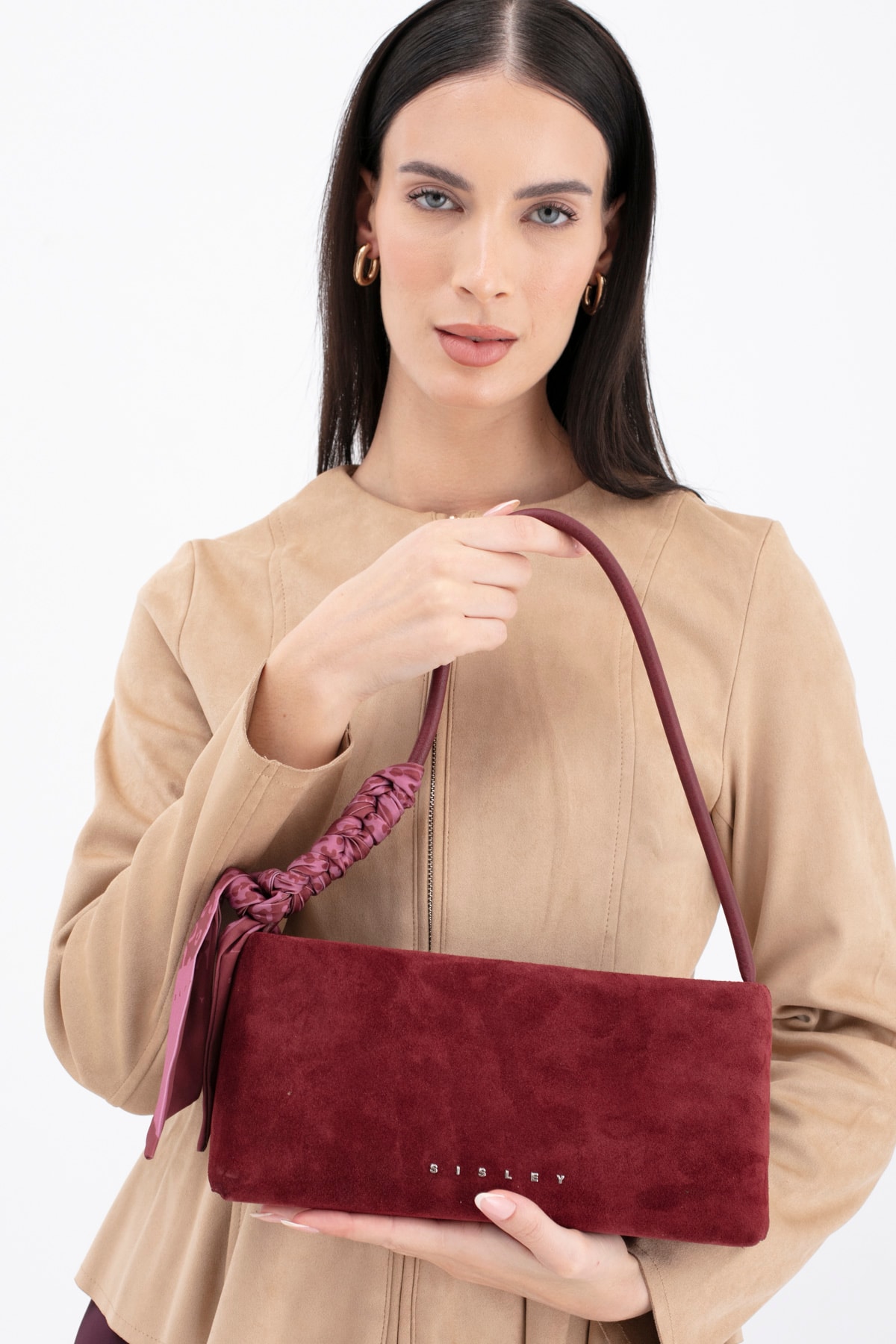 Sisley Kadın Omuz Çantası SLY_301 - Bordo