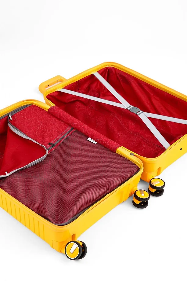 ÇÇS 5239 Polipropilen 3'lü Valiz Seti - Sarı