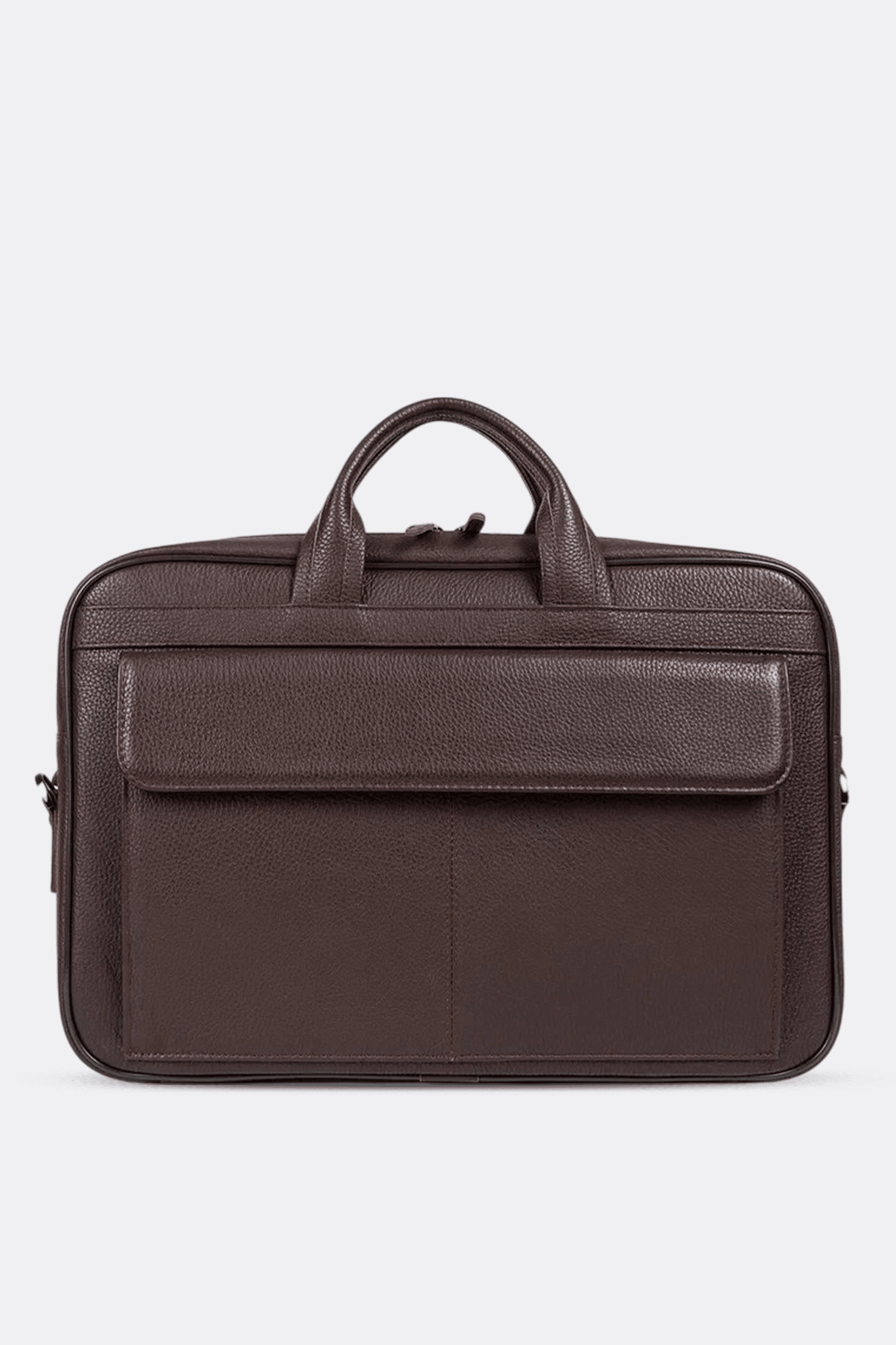 Hakiki Deri Unisex Evrak Çantası Laptop Bölmeli 16" & 17" Inç - Kahverengi