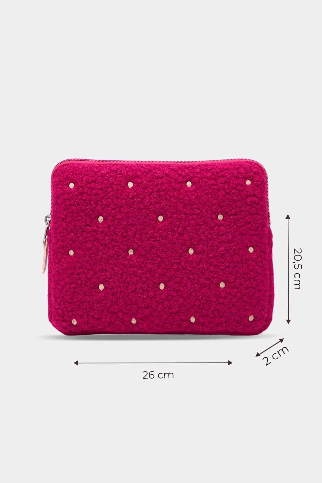 Puantiyeli Tablet Kılıfı 10” & 11” İnç Uyumlu  - Fuşya