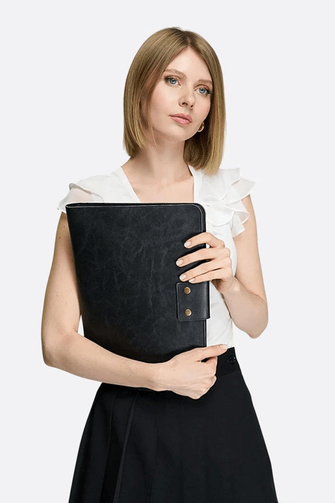 Macbook Air Pro 13-14 İnç Organizer Evrak & Laptop & Tablet Çantası - Crazy Siyah