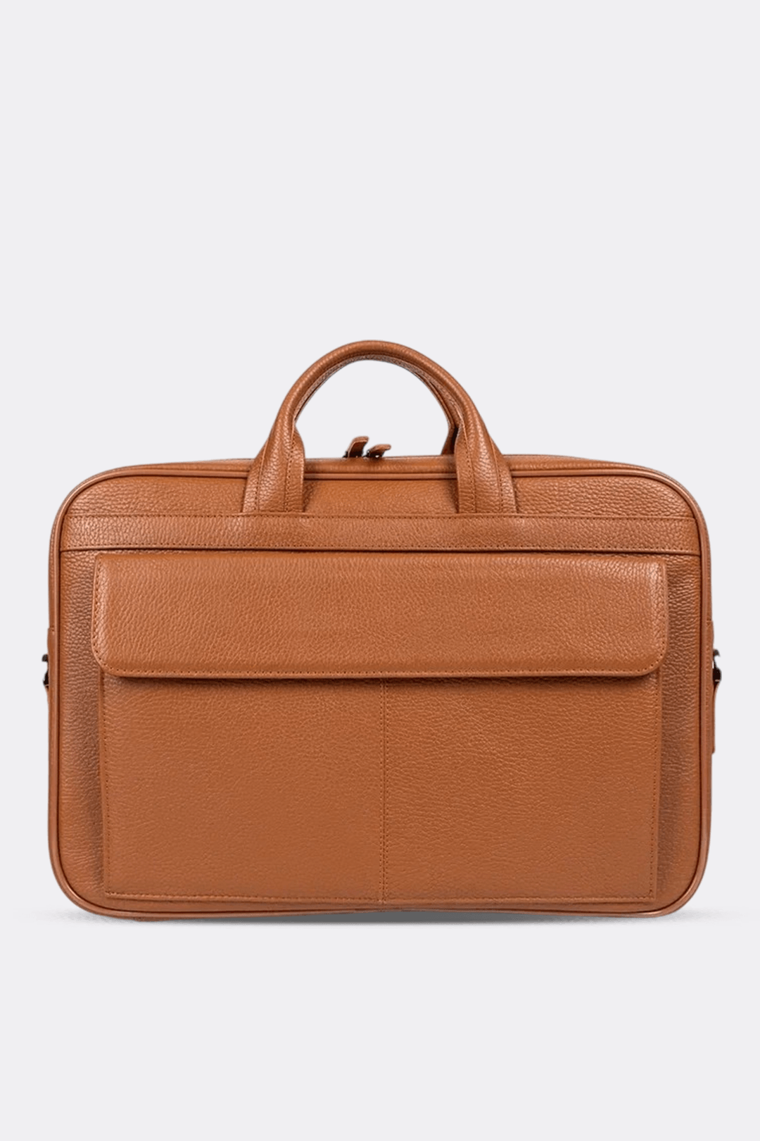 Hakiki Deri Unisex Evrak Çantası Laptop Bölmeli 16" & 17" Inç - Taba