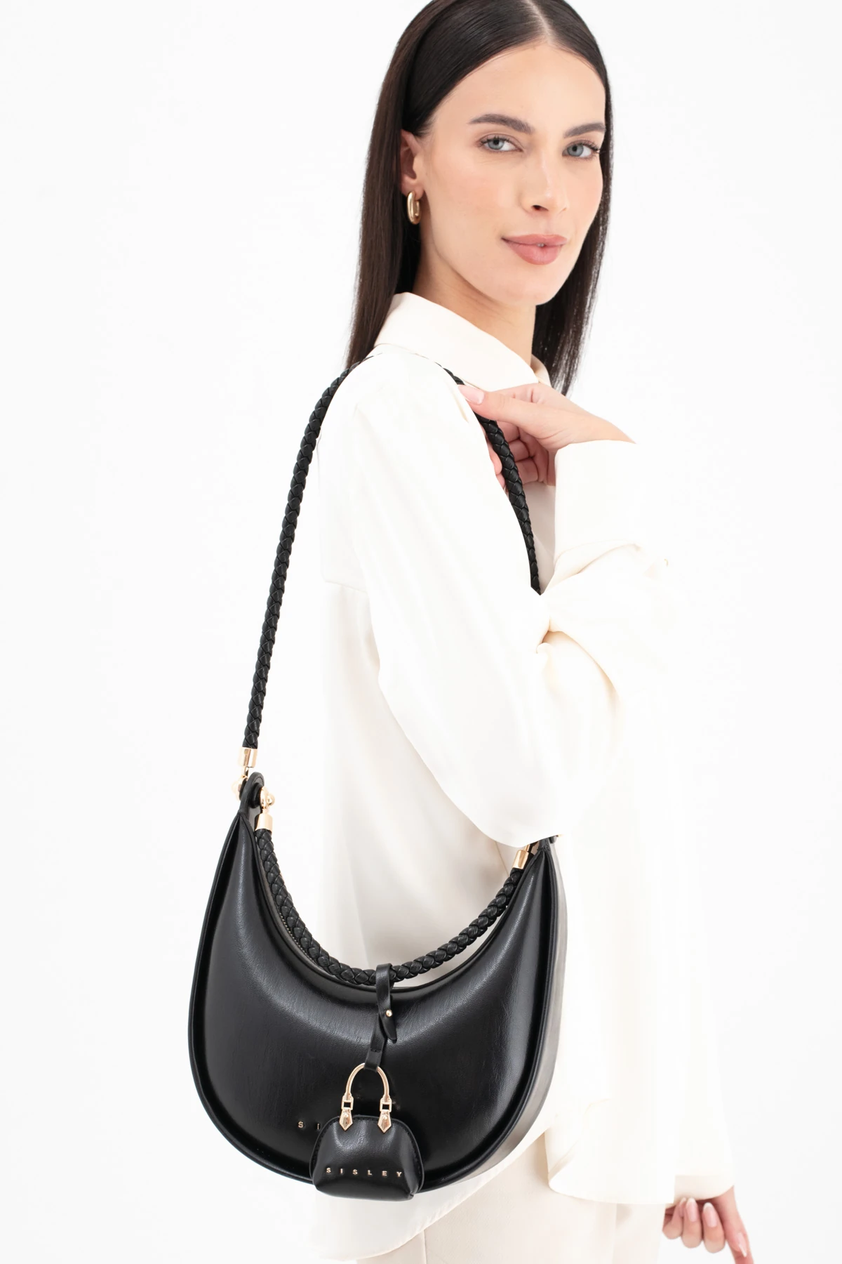 Sisley Kadın Omuz Çantası SLY_294 - Siyah