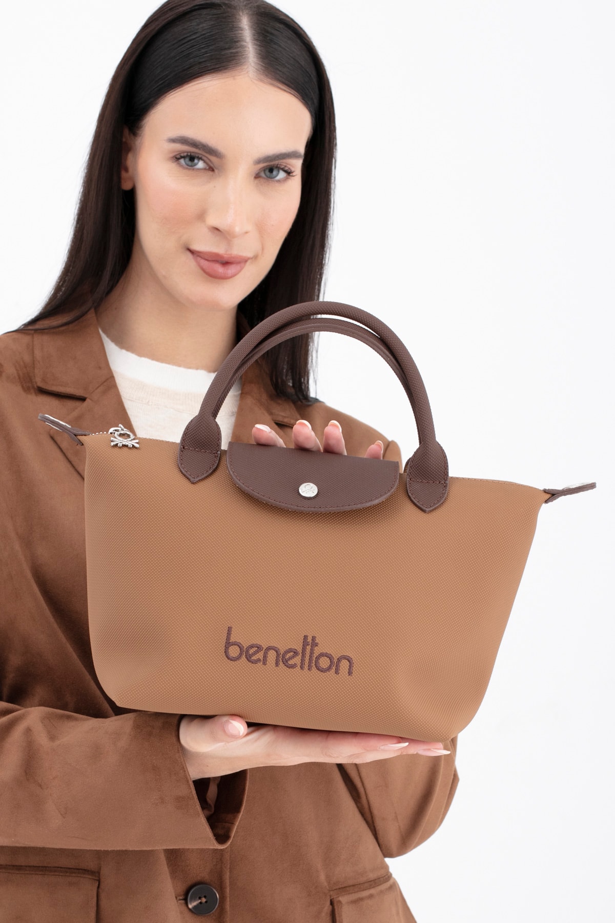Benetton Kadın El Çantası BNT_1702 - Taba-Kahve