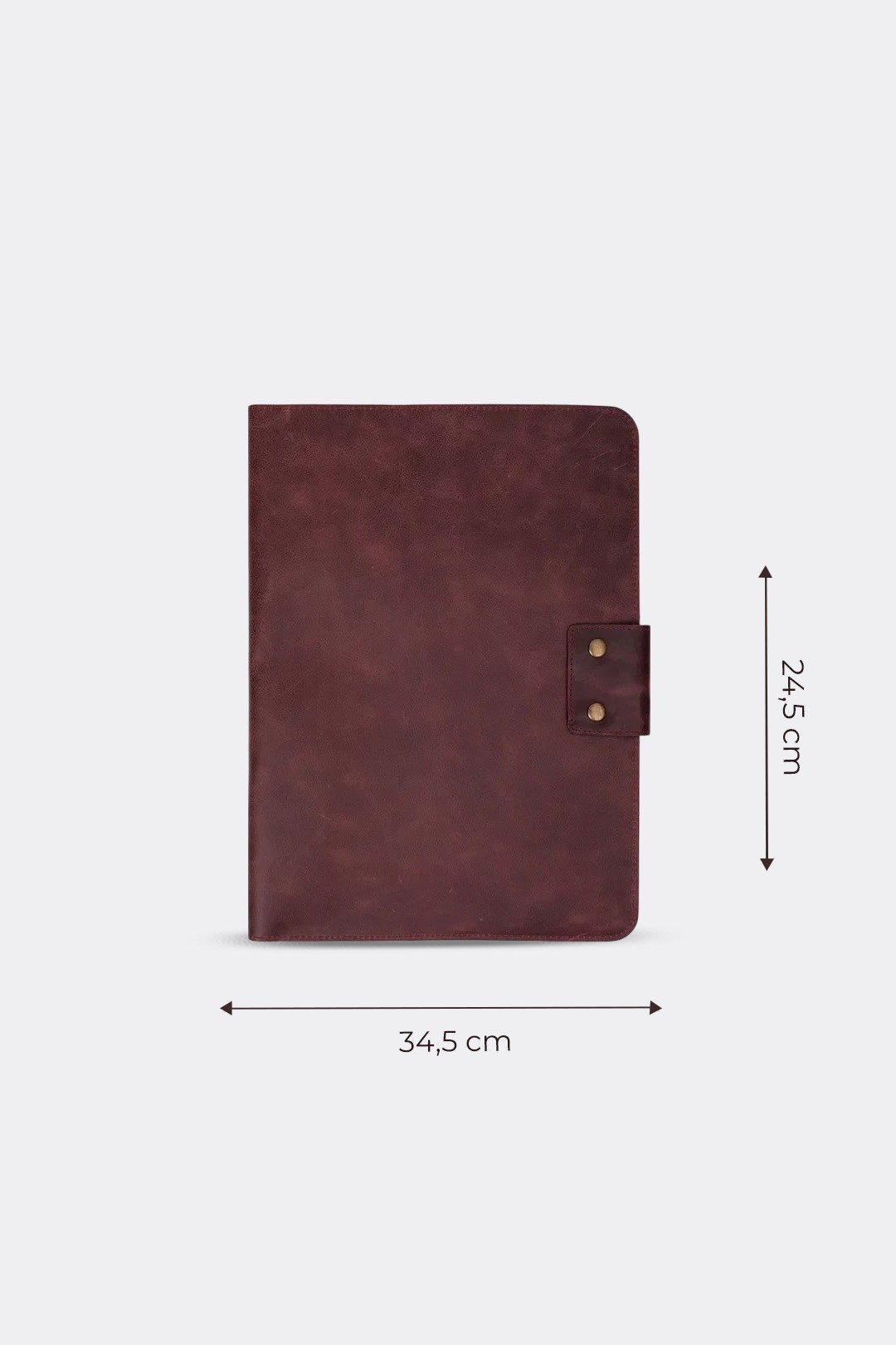 Hakiki Deri Macbook Air Pro 13-14 İnç Organizer Evrak & Laptop & Tablet Çantası - Bordo
