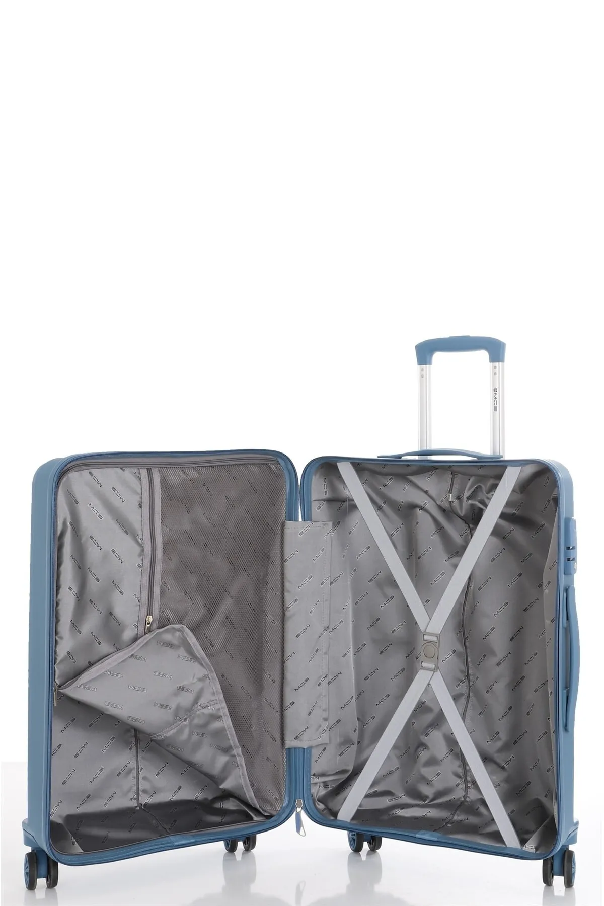 MÇS Polipropilen Kabin Boy Valiz  - Sky Blue