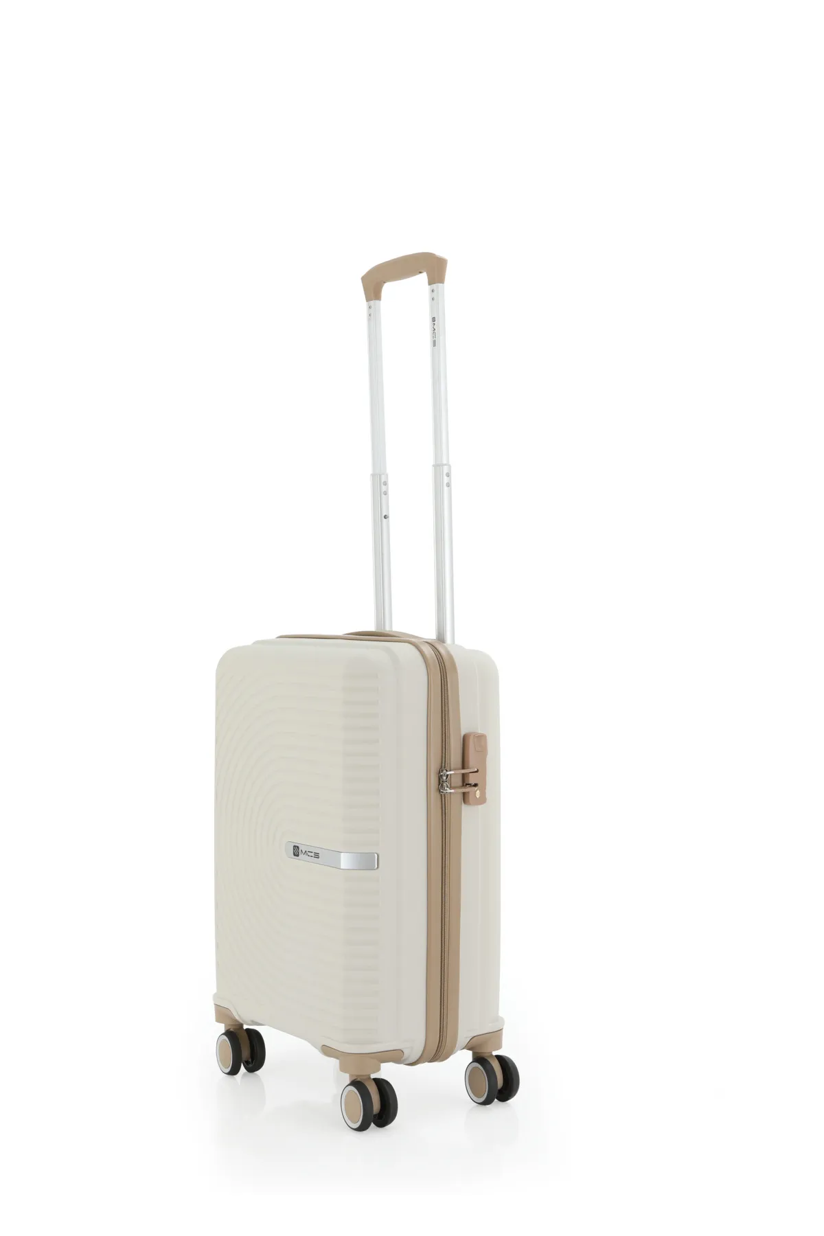 MÇS Polipropilen Kabin Boy Valiz  - Kemik-Şampanya