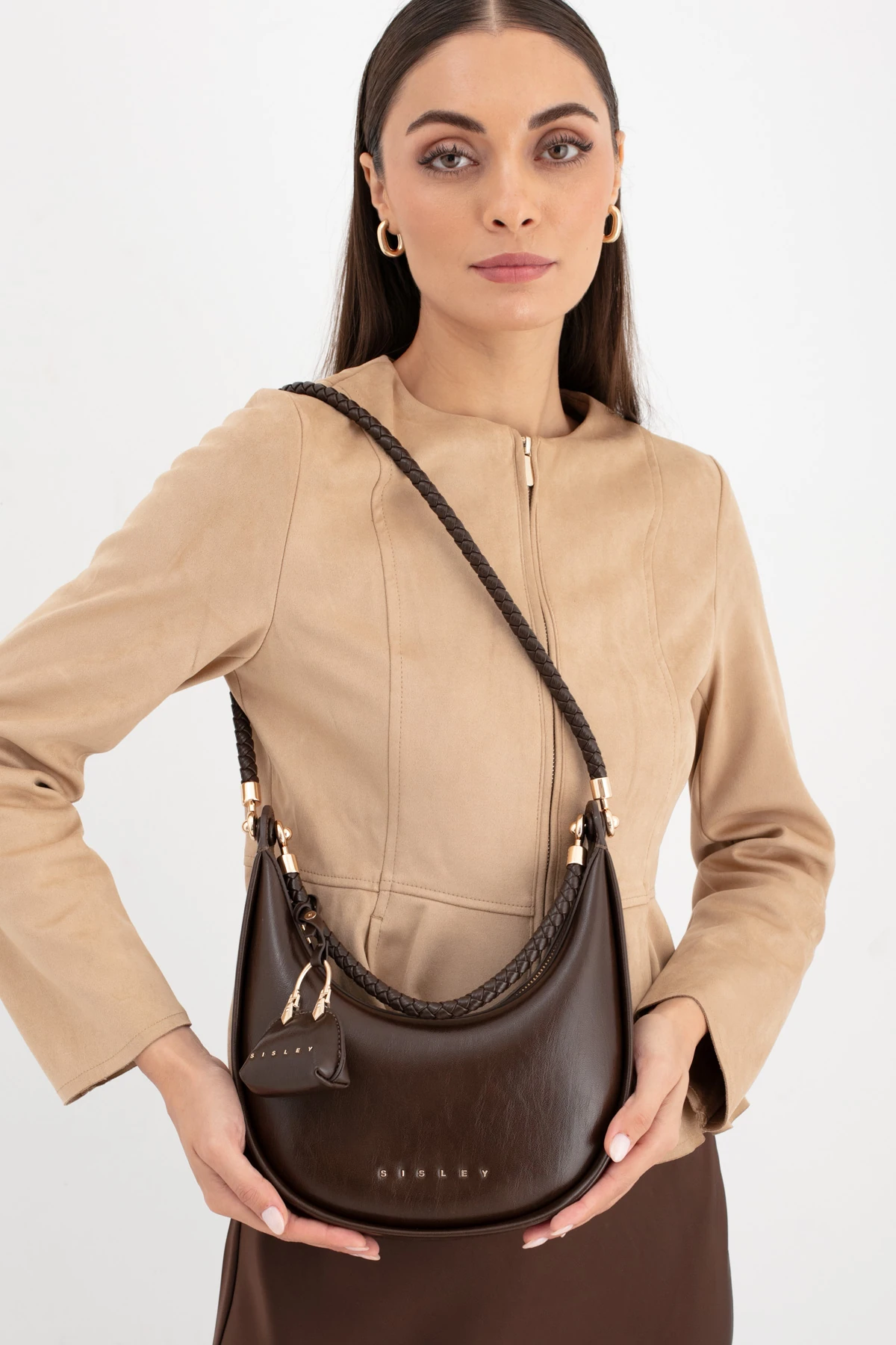 Sisley Kadın Omuz Çantası SLY_294 - Kahverengi