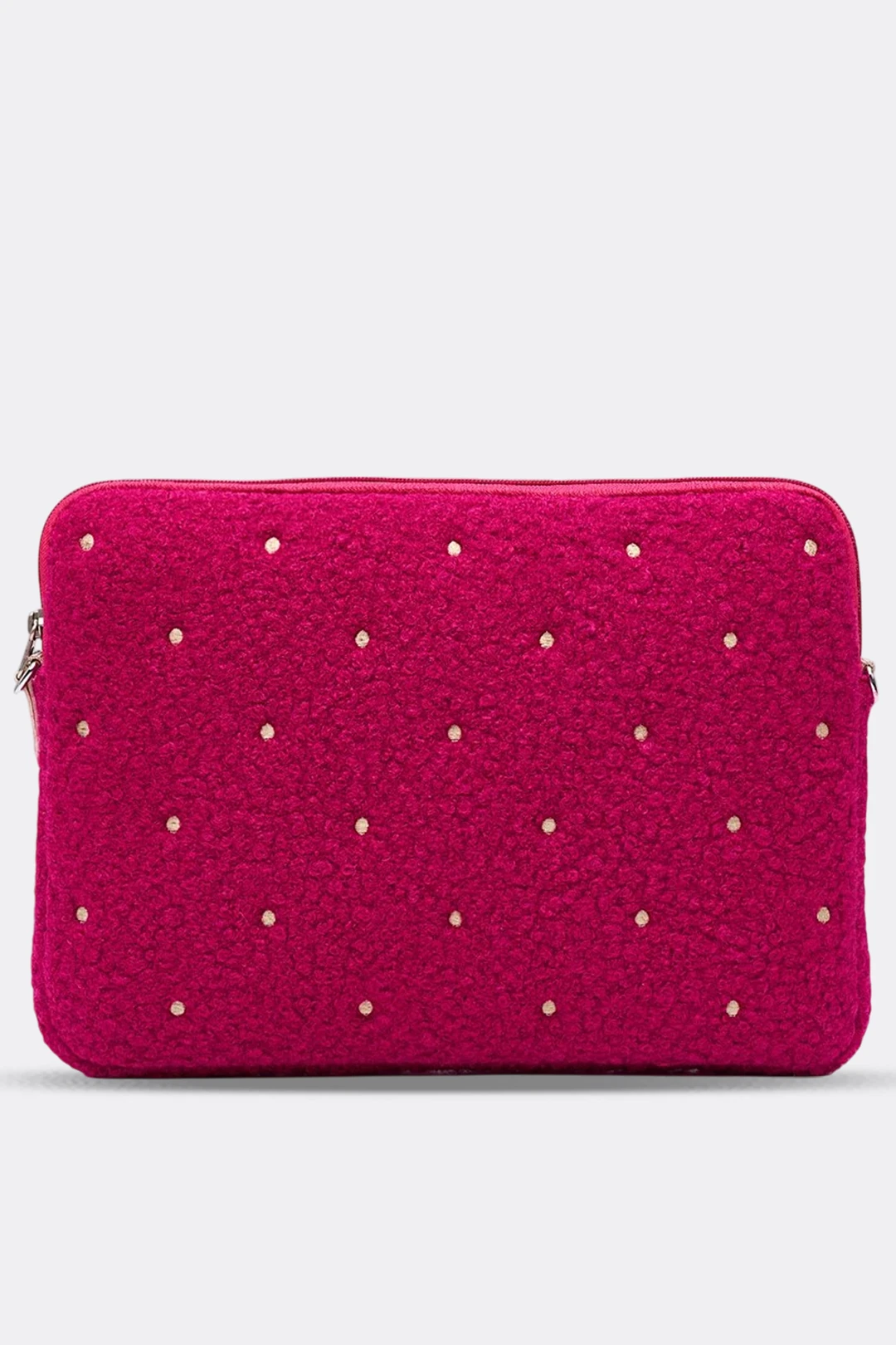 Puantiyeli Laptop Kılıfı 13" & 14" İnç Uyumlu - Fuşya