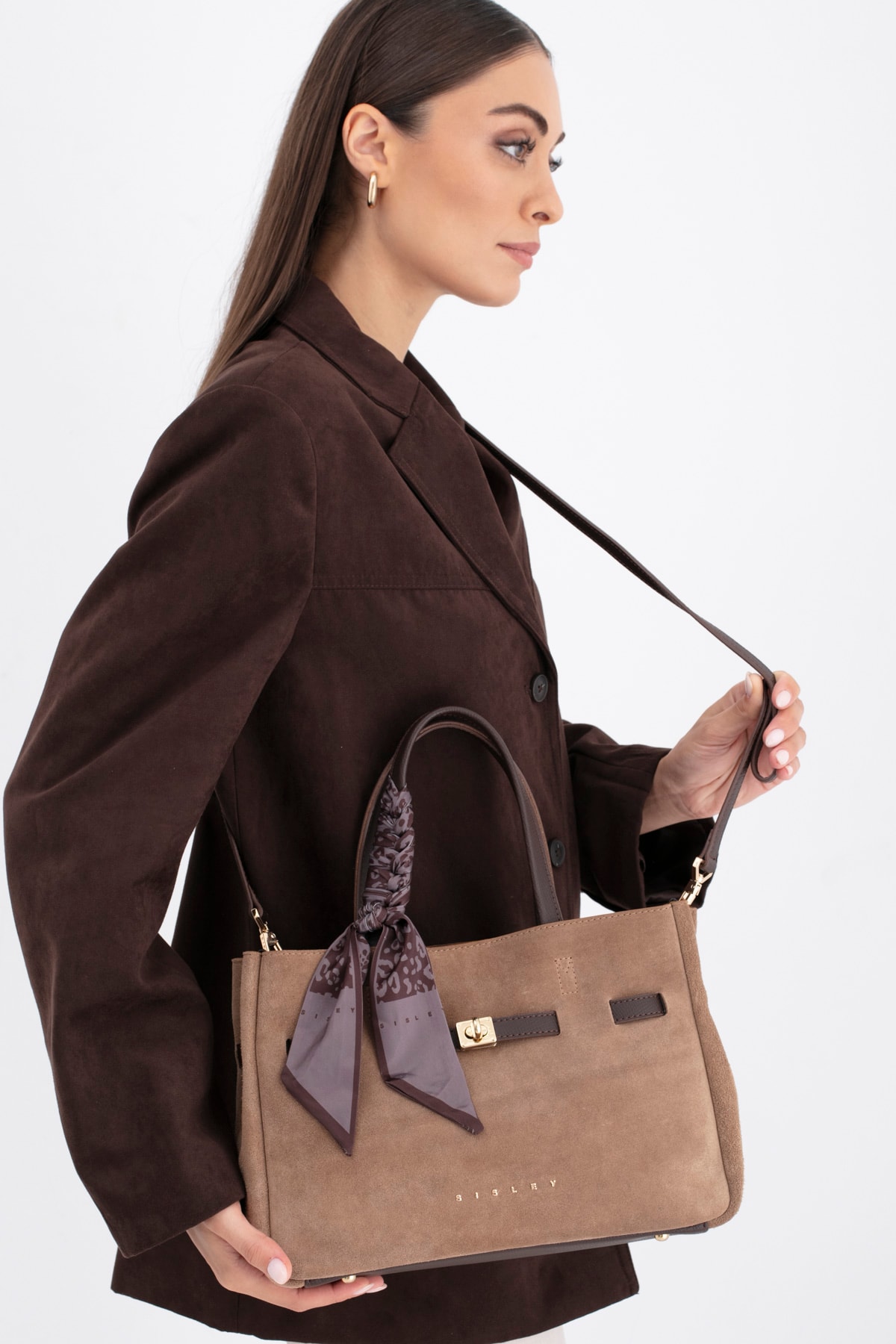 Sisley Kadın Kol Çantası SLY_308 - Taba-Kahve