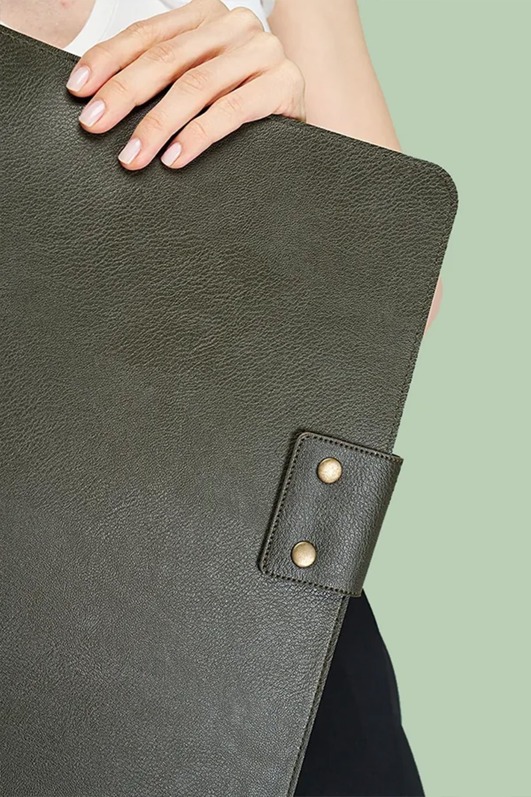 Macbook Air Pro 13-14 İnç Organizer Evrak & Laptop & Tablet Çantası - Haki