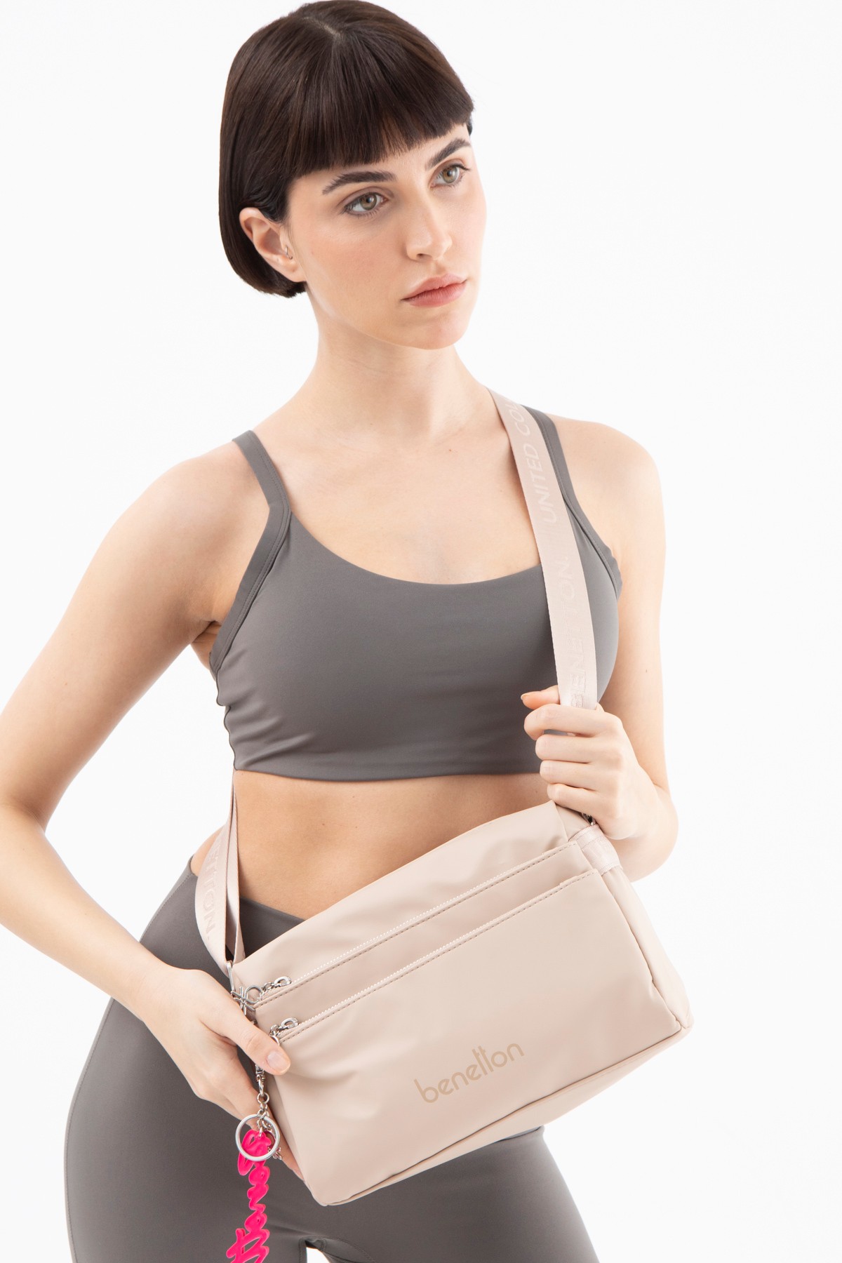 Benetton Kadın Çapraz Çanta BNT_1573 - Ten