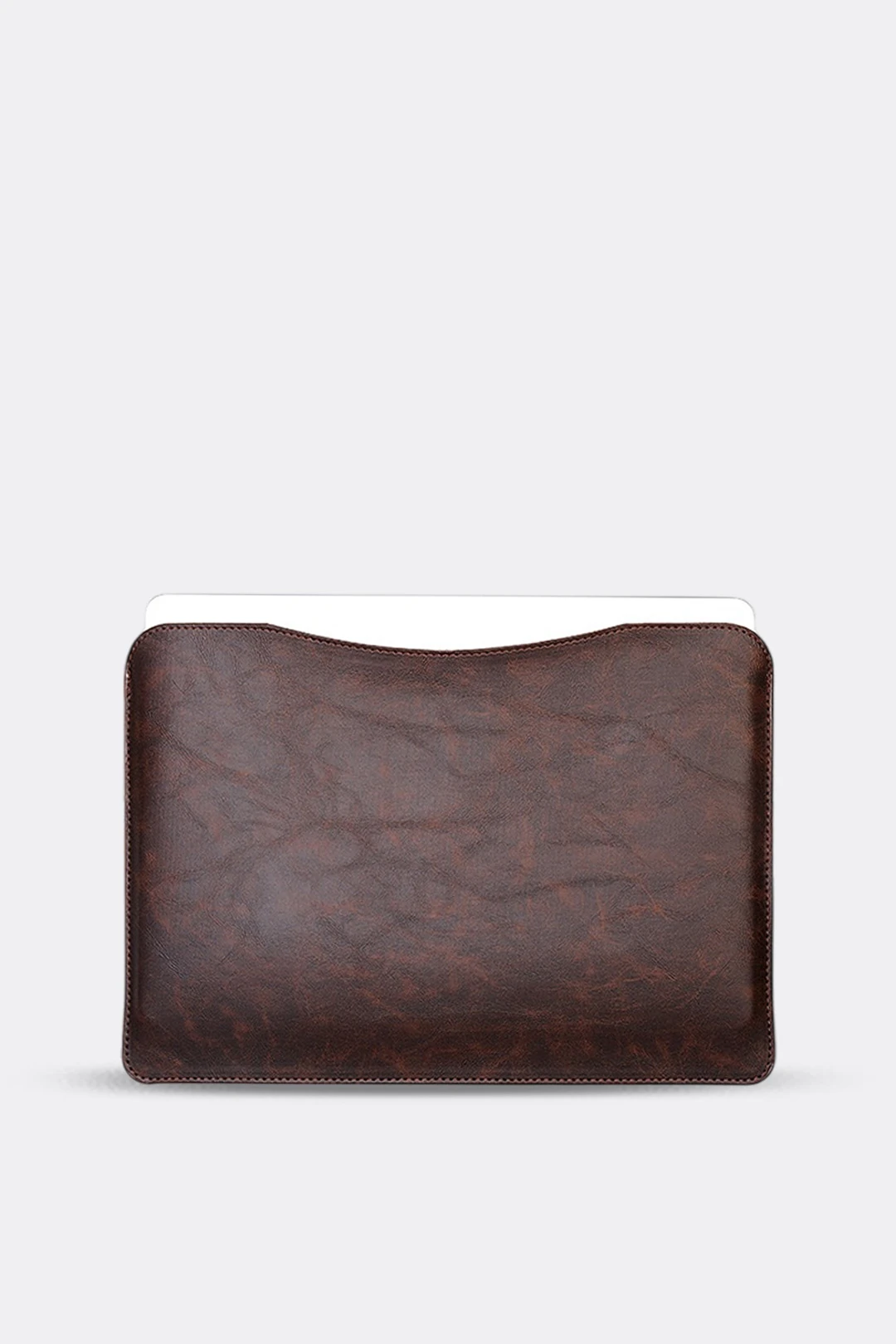 Macbook 16" inç Masaüstü Laptop Takım Kılıfı  - Crazy Kahve