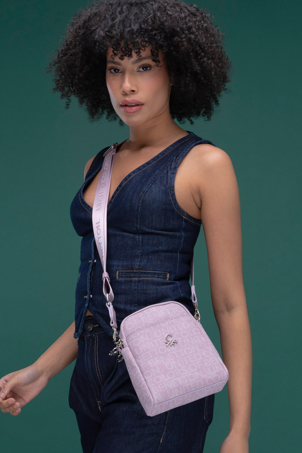 Benetton Kadın Çapraz Çanta BNT_1294 - Pudra