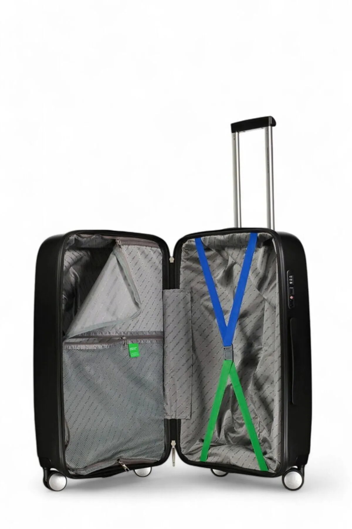 Benetton Orta Boy Valiz Trolley 60 cm - Siyah