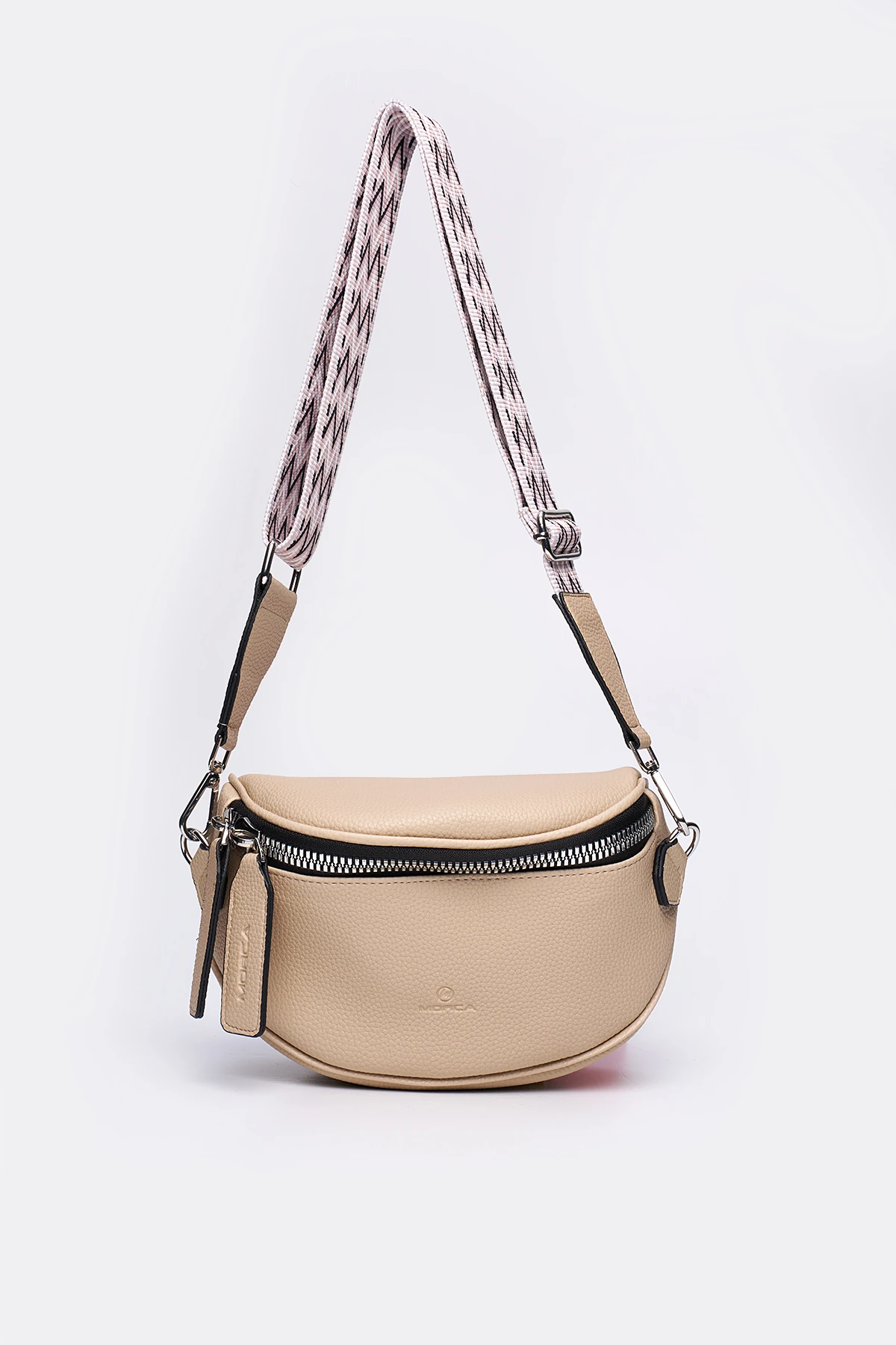 Çapraz Askılı Kadın Vücut Çantası & Body Bag - Bej