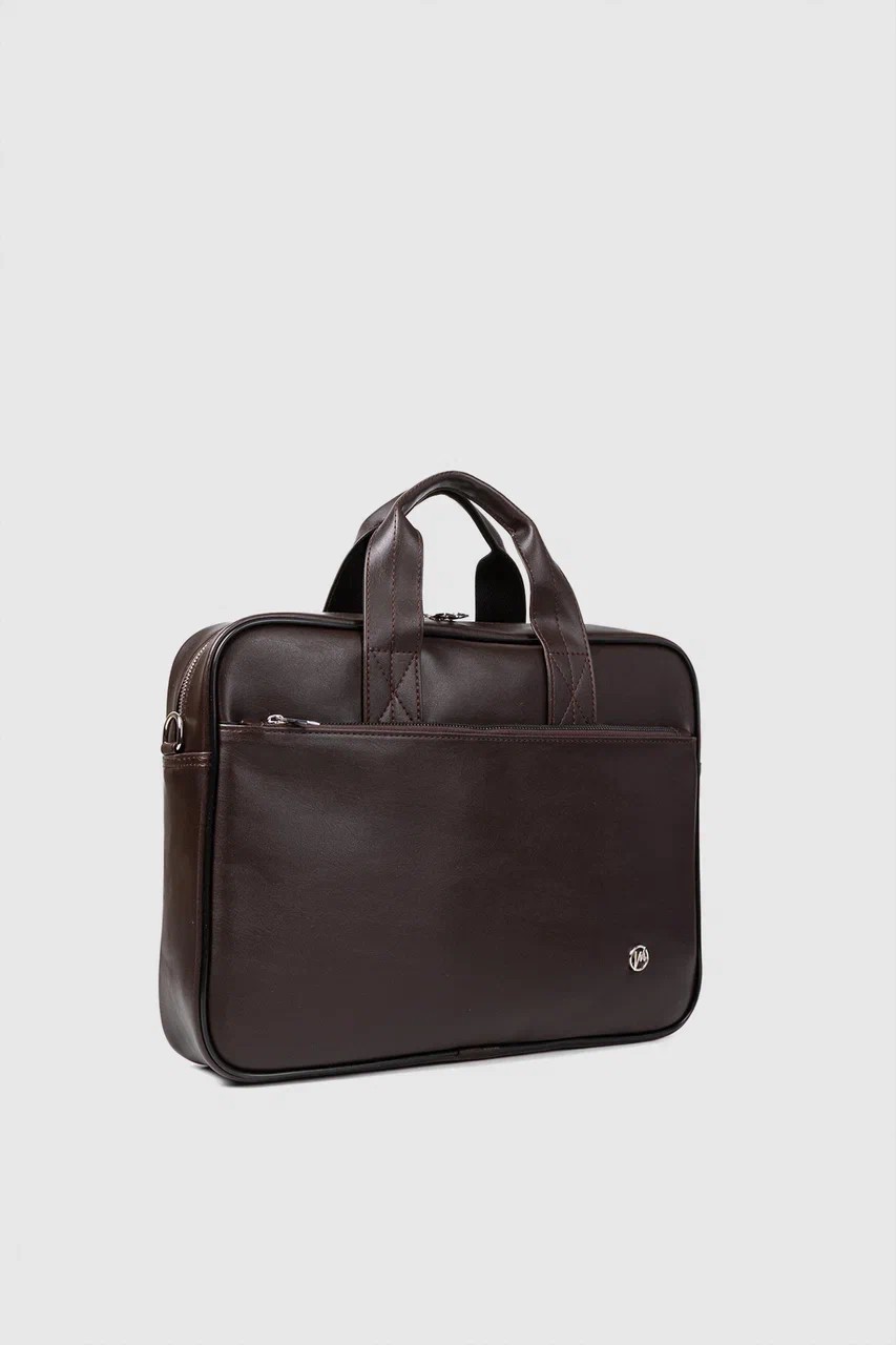 Unisex 13-14 Inç Evrak Laptop Çantası  - Kahverengi