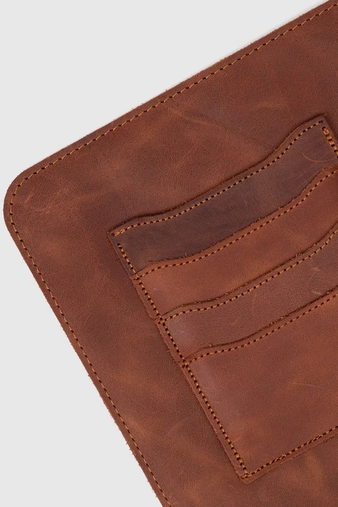Hakiki Deri Macbook Air Pro 13-14 İnç Organizer Evrak & Laptop & Tablet Çantası - Taba
