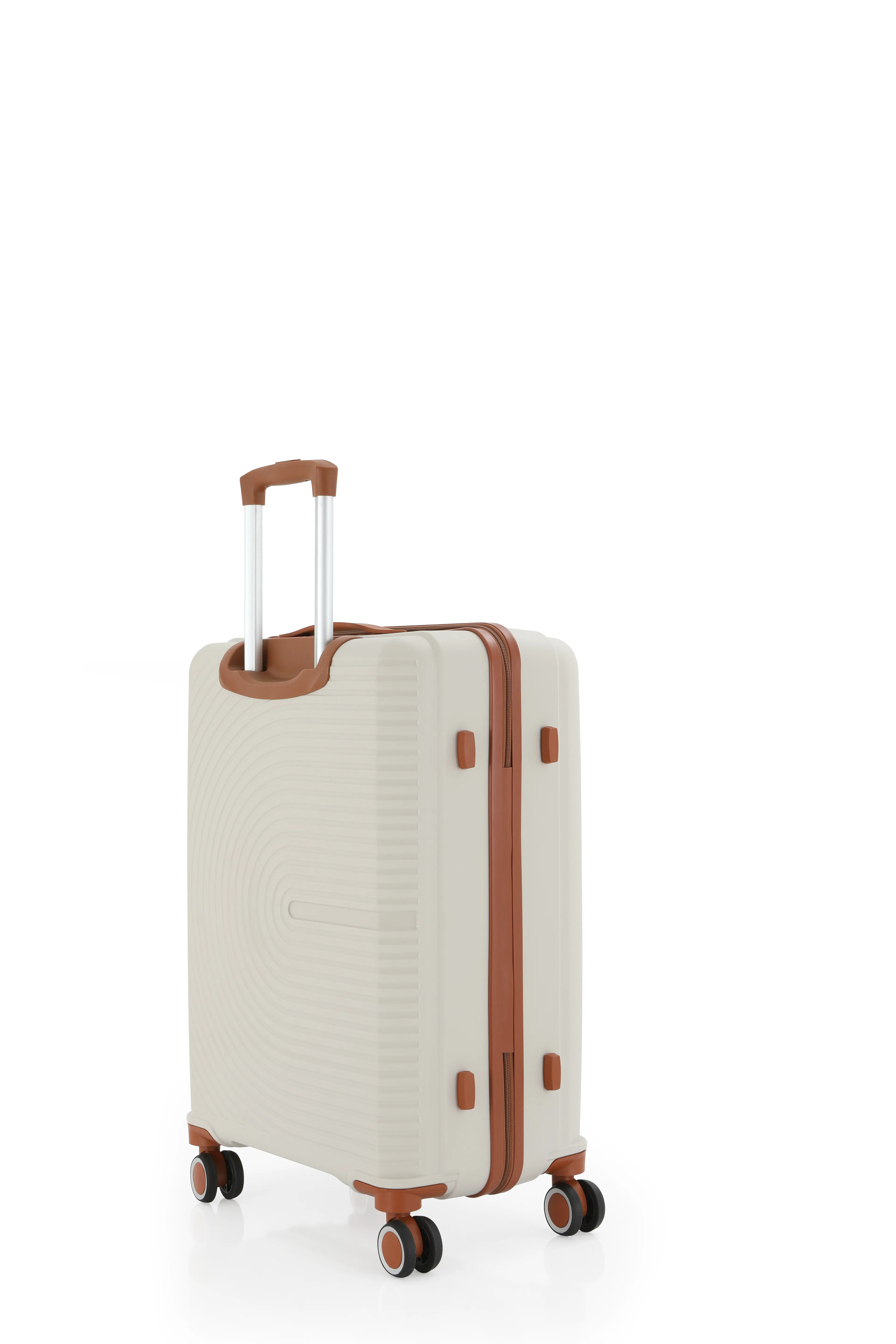 MÇS Polipropilen Orta Boy Valiz  - Kemik-Kahverengi