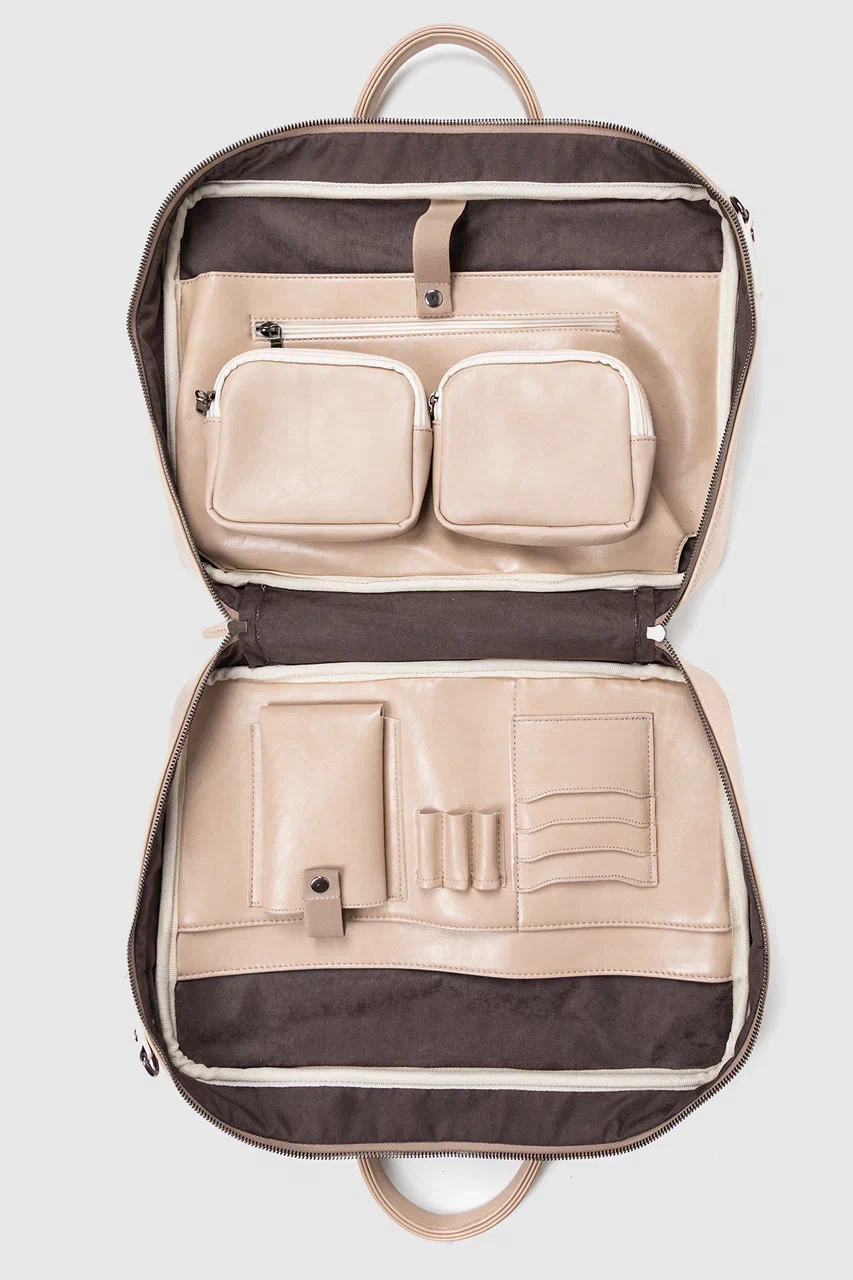 Macbook Organizer Laptop Evrak Çantası 15.6" & 16" İnç Crazy Bej