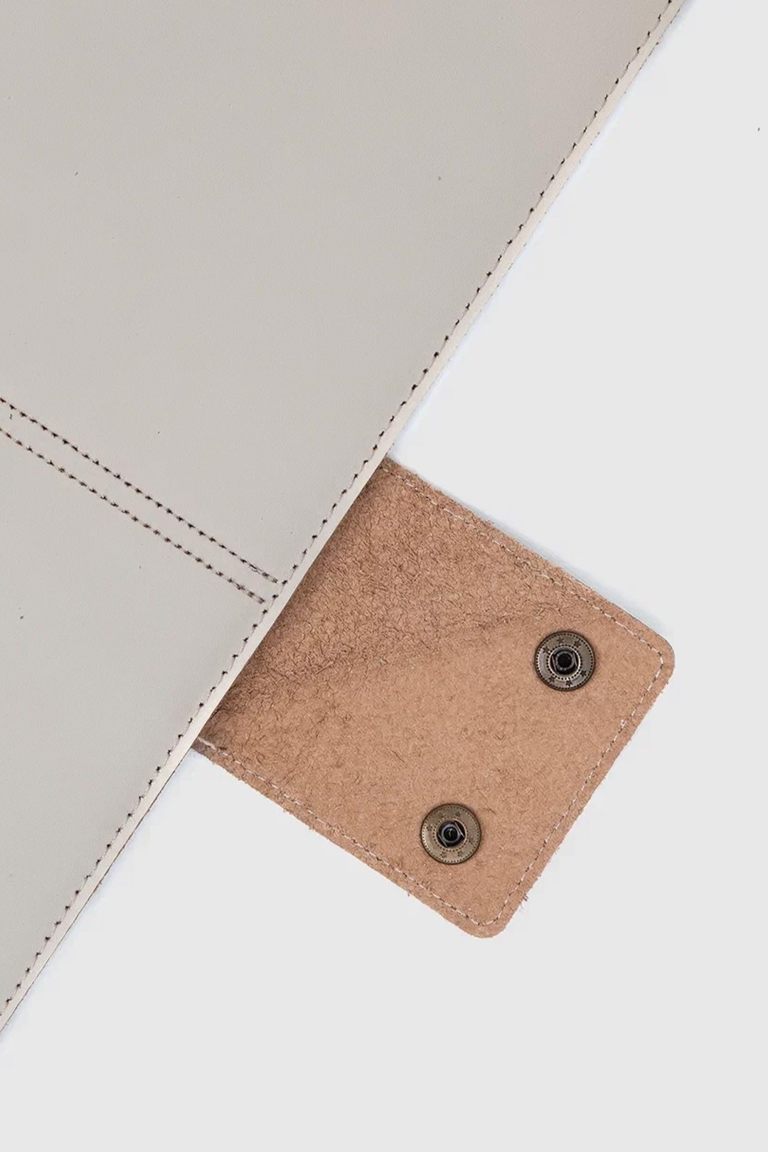 Hakiki Deri Macbook Air Pro 13-14 İnç Organizer Evrak & Laptop & Tablet Çantası - Bej