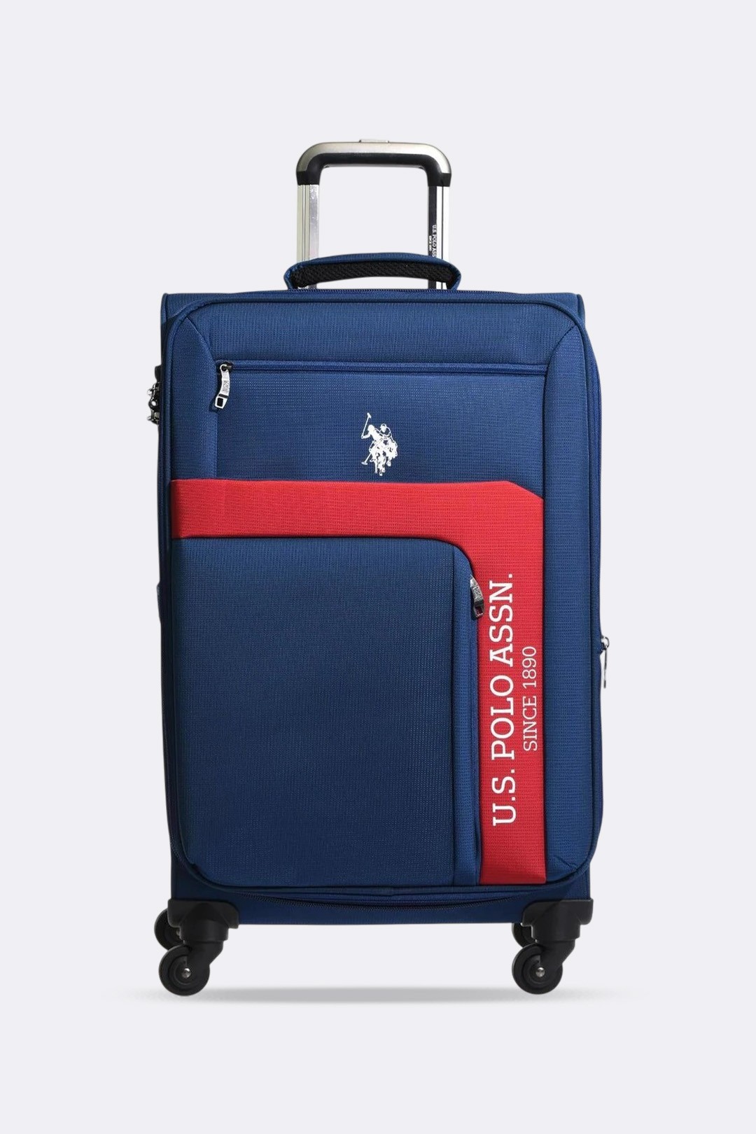 USPA Unisex Kumaş Valiz Büyük Boy Lacivert PLVLZ21266 - Lacivert