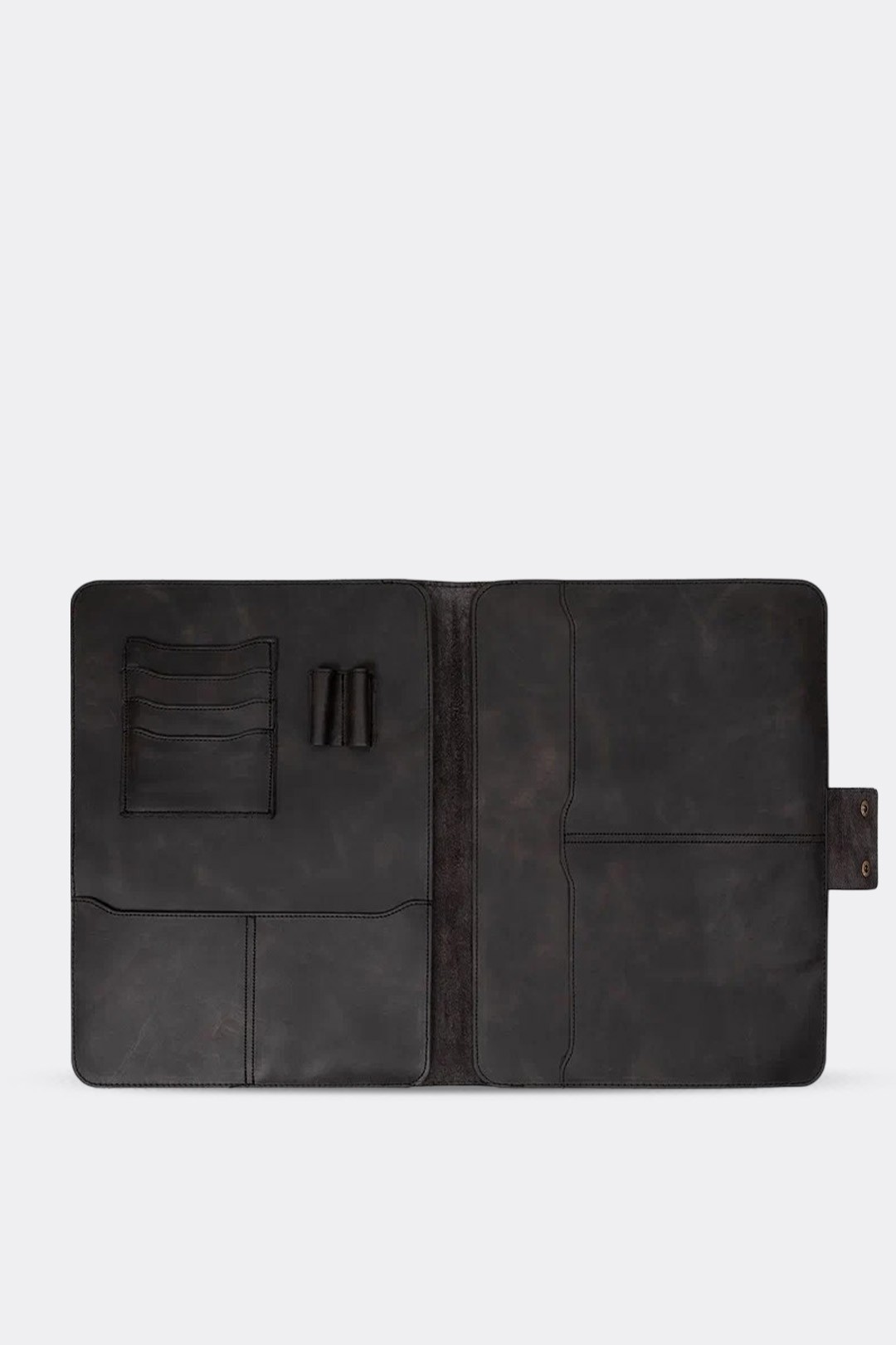 Hakiki Deri Macbook Air Pro 13-14 İnç Organizer Evrak & Laptop & Tablet Çantası - Asfalt