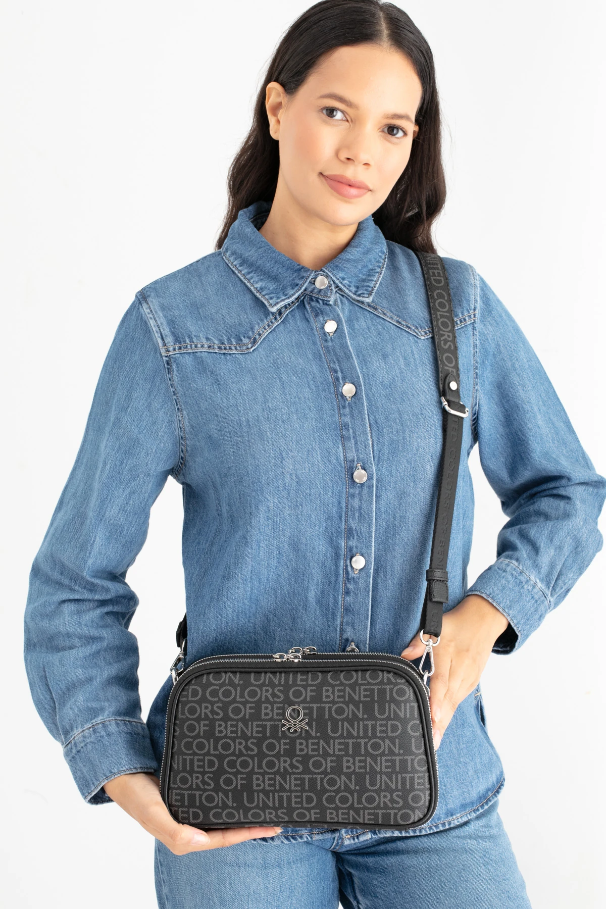 Benetton Kadın Çapraz Çanta BNT_1638 - Siyah