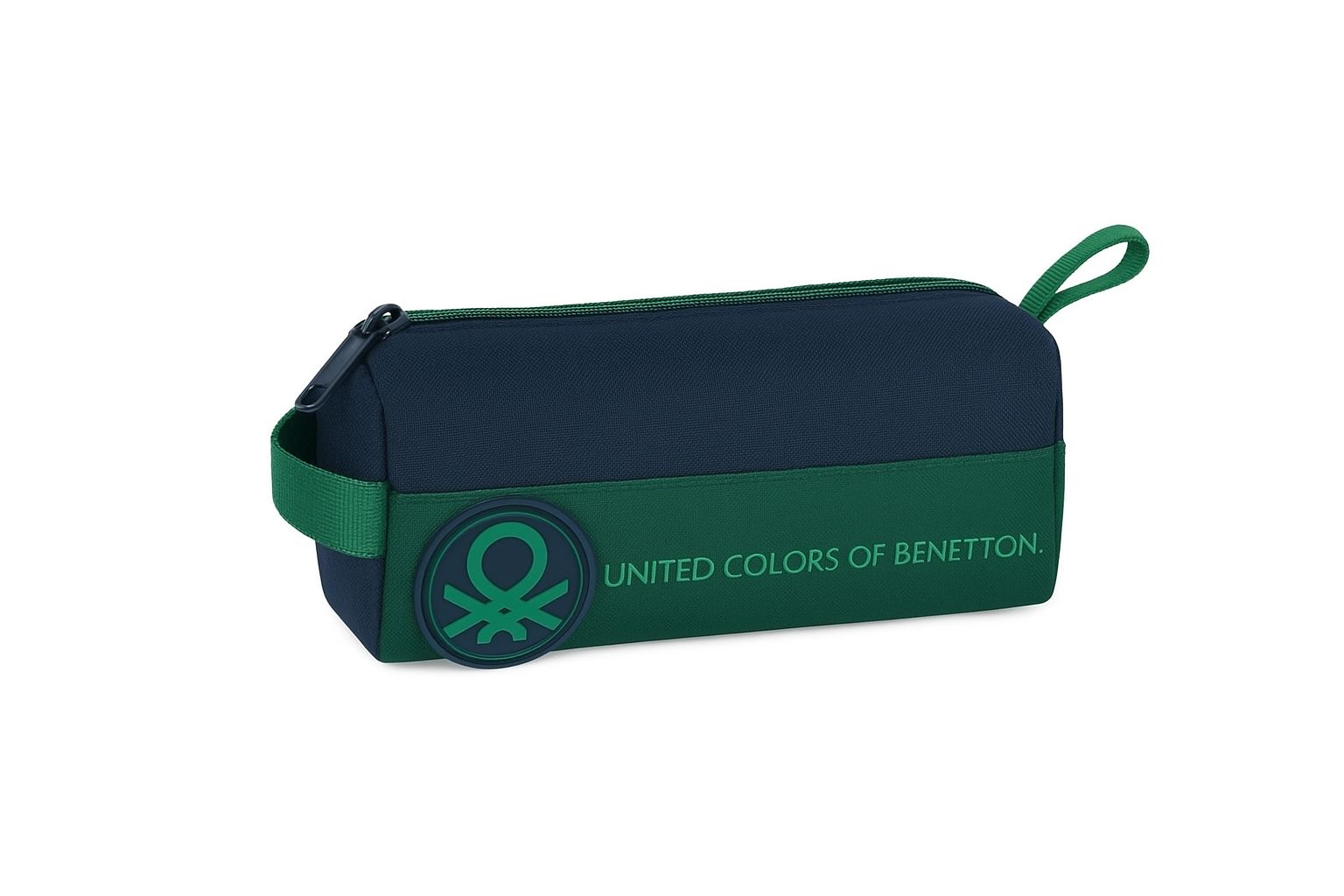 Benetton Retro Erkek Çocuk Oval Kalemlik Lacivert-Yeşil 13073