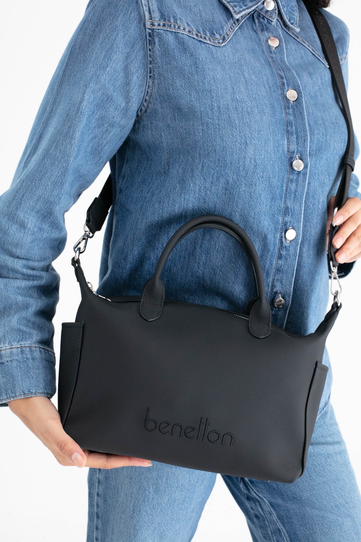 Benetton Kadın Kol Çantası BNT_1678 - Siyah