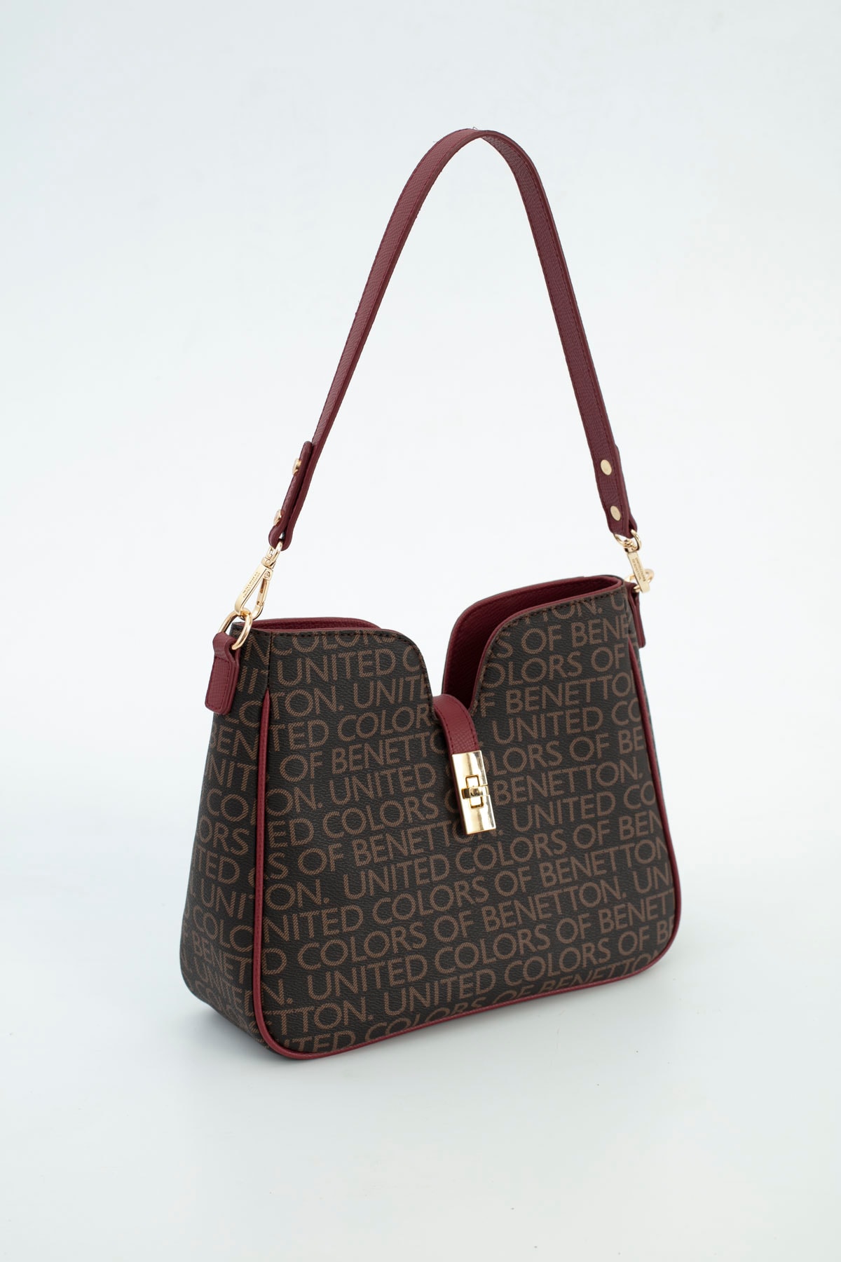 Benetton Kadın Omuz Çantası BNT_1697 - Kahve-Bordo