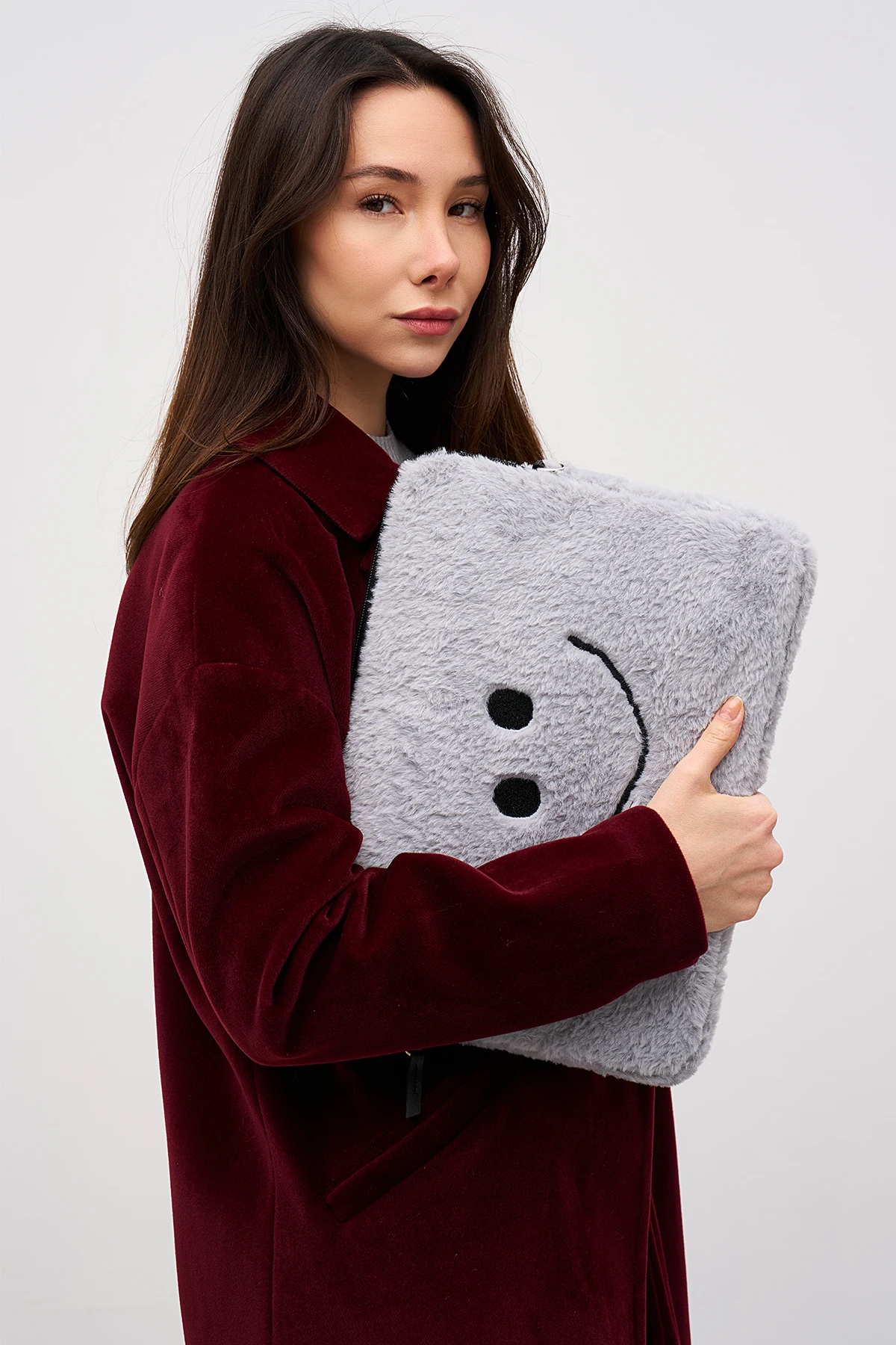 Smile Laptop Kılıfı 13" & 14" İnç Uyumlu - Duman