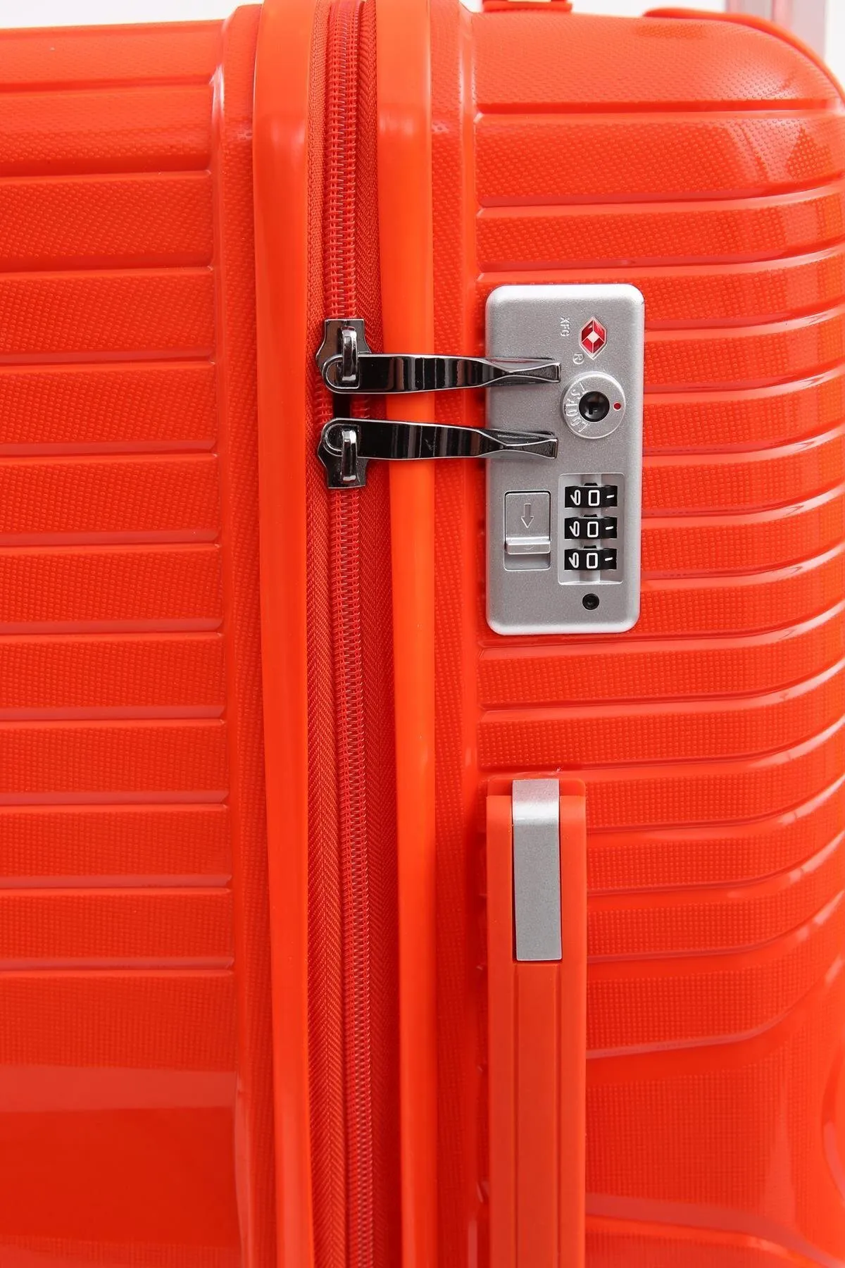 ÇÇS 5239 Polipropilen 3'lü Valiz Seti - Turuncu