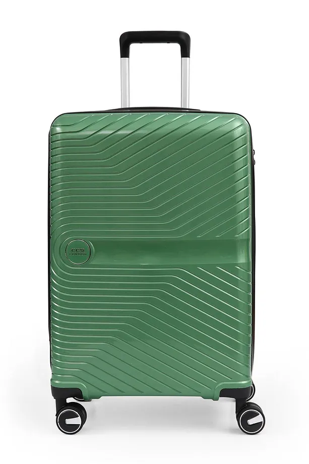 ÇÇS 5239 Polipropilen 3'lü Valiz Seti - Metalik Yeşil
