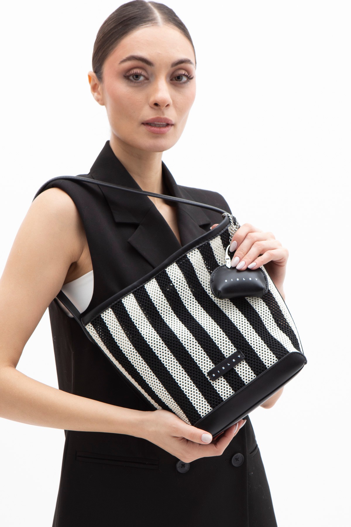 Sisley Kadın Omuz Çantası SLY_225 - Siyah