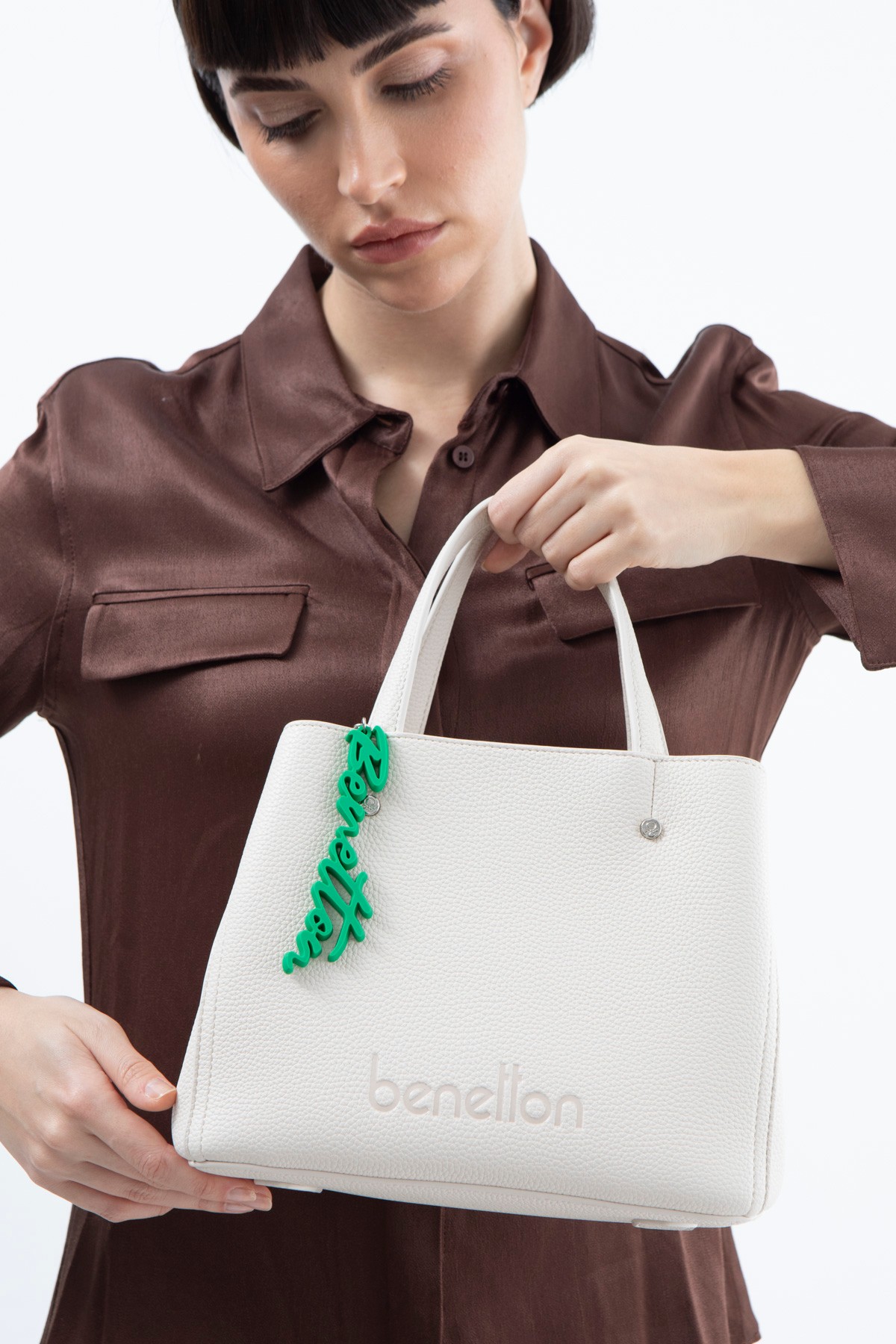 Benetton Kadın El Çantası BNT_1507 - Bej