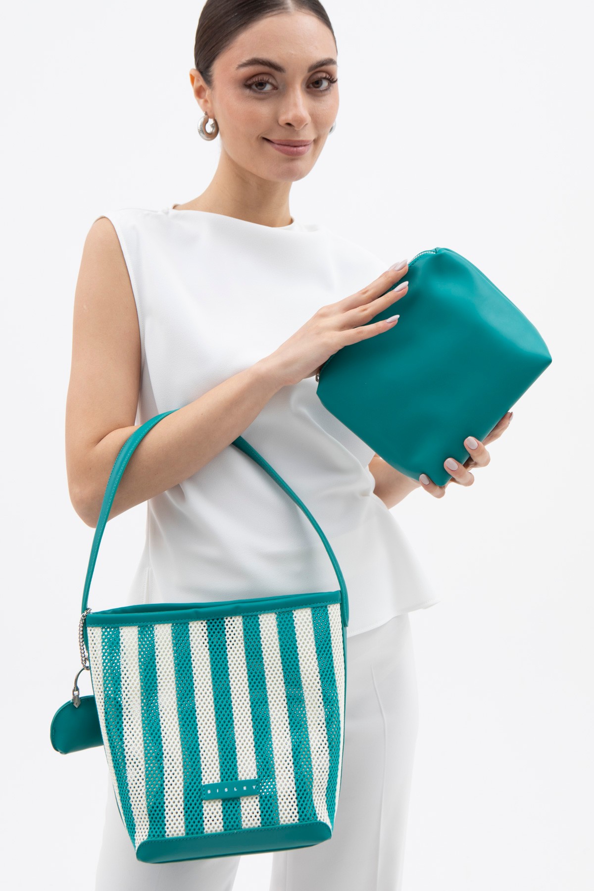 Sisley Kadın Omuz Çantası SLY_225 - Yeşil