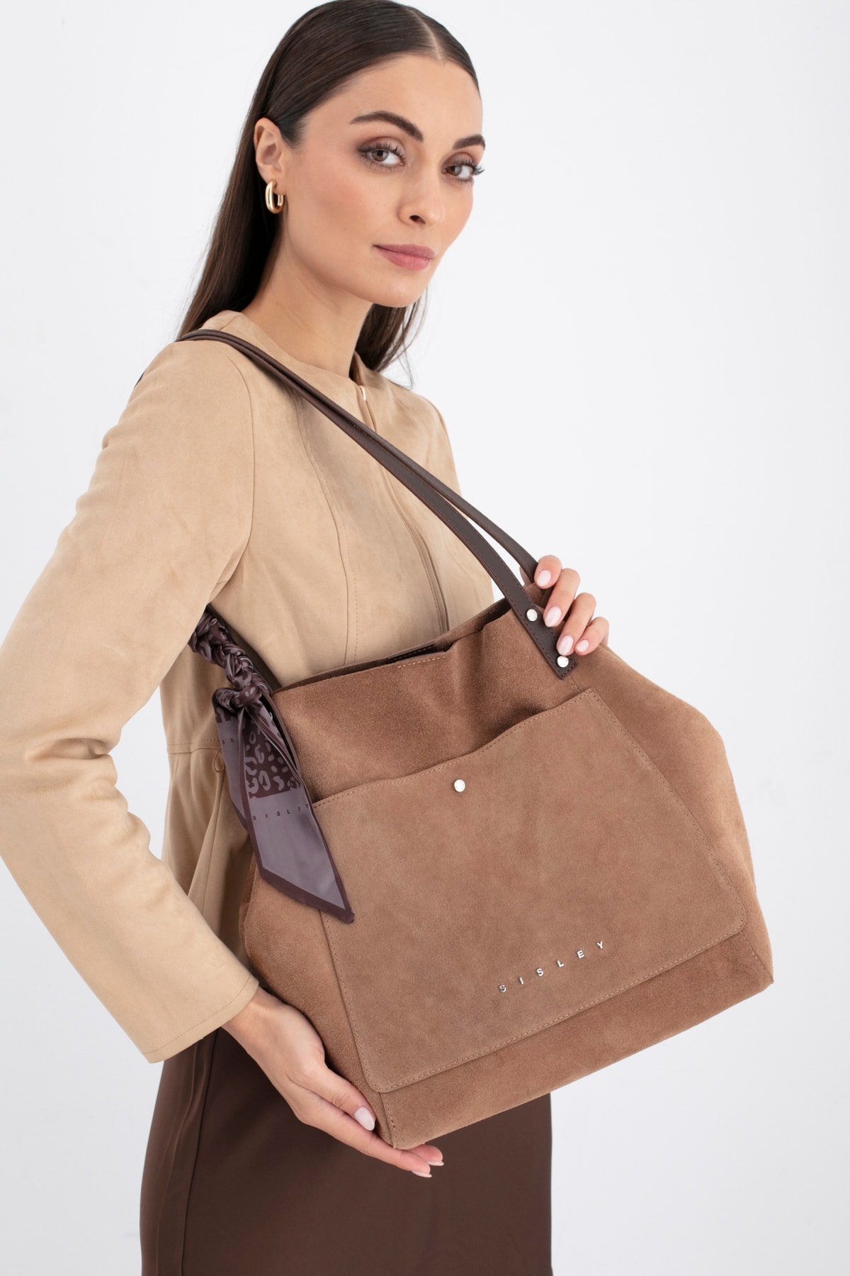 Sisley Kadın Omuz Çantası SLY_303 - Taba-Kahve
