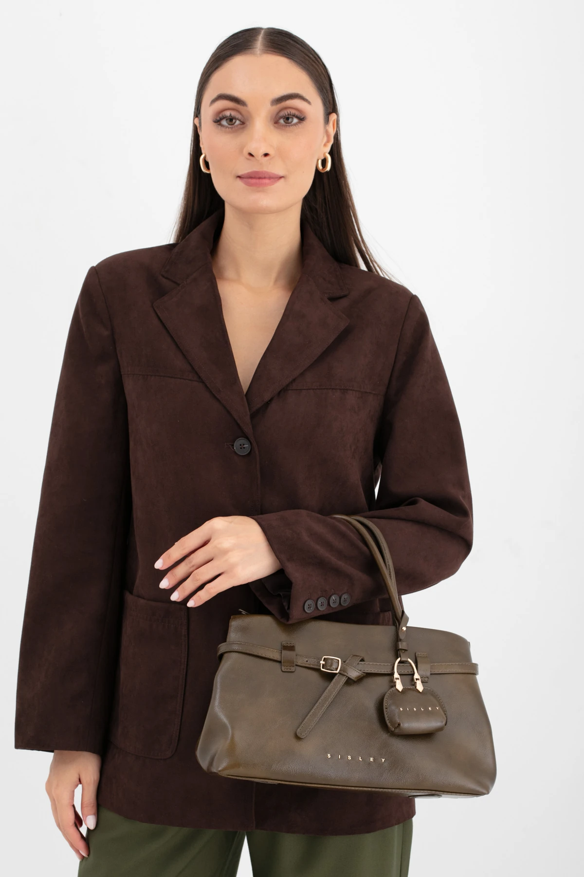 Sisley Kadın Kol Çantası SLY_238 - Haki