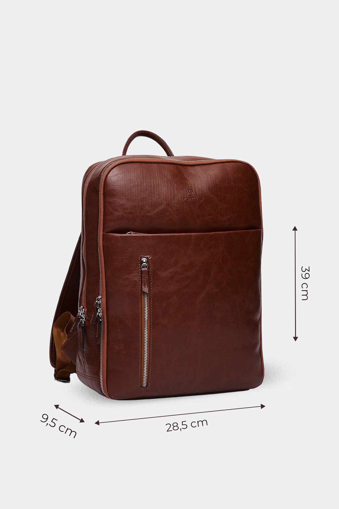 Organizer Premium Deri Sırt Laptop Çantası Unisex